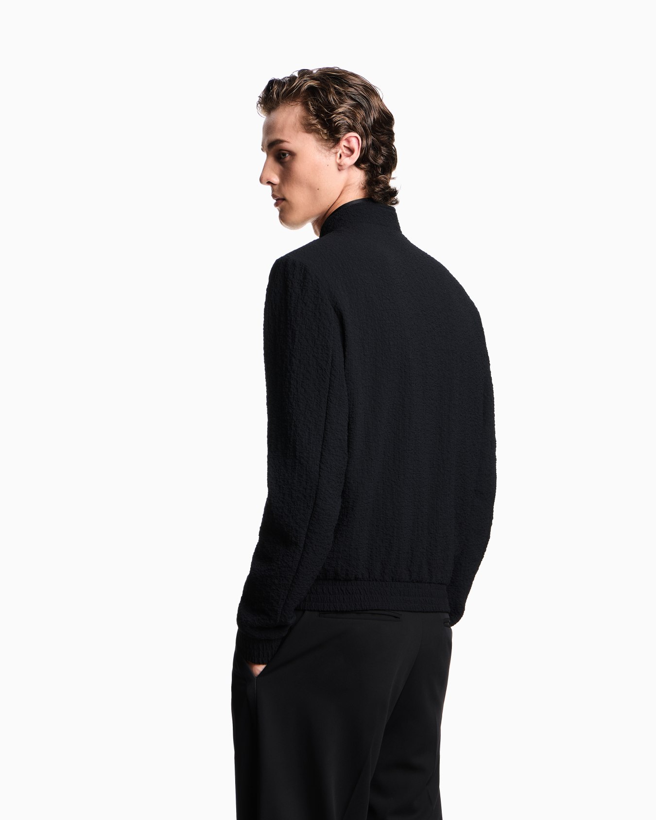 Blouson en tissu technique seersucker Diapositive 2