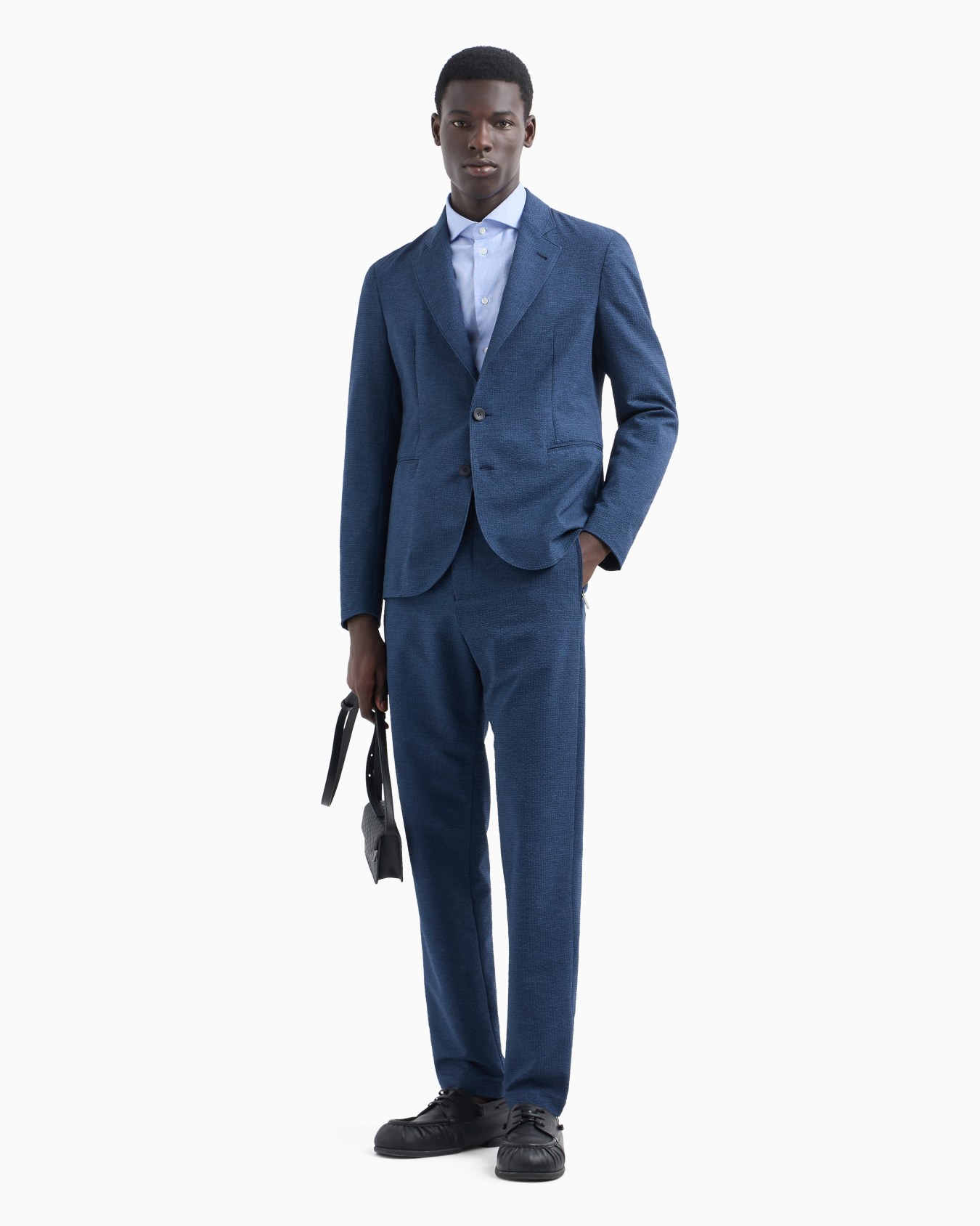 Armure cotton shirt with all-over micro-pattern Slide 3