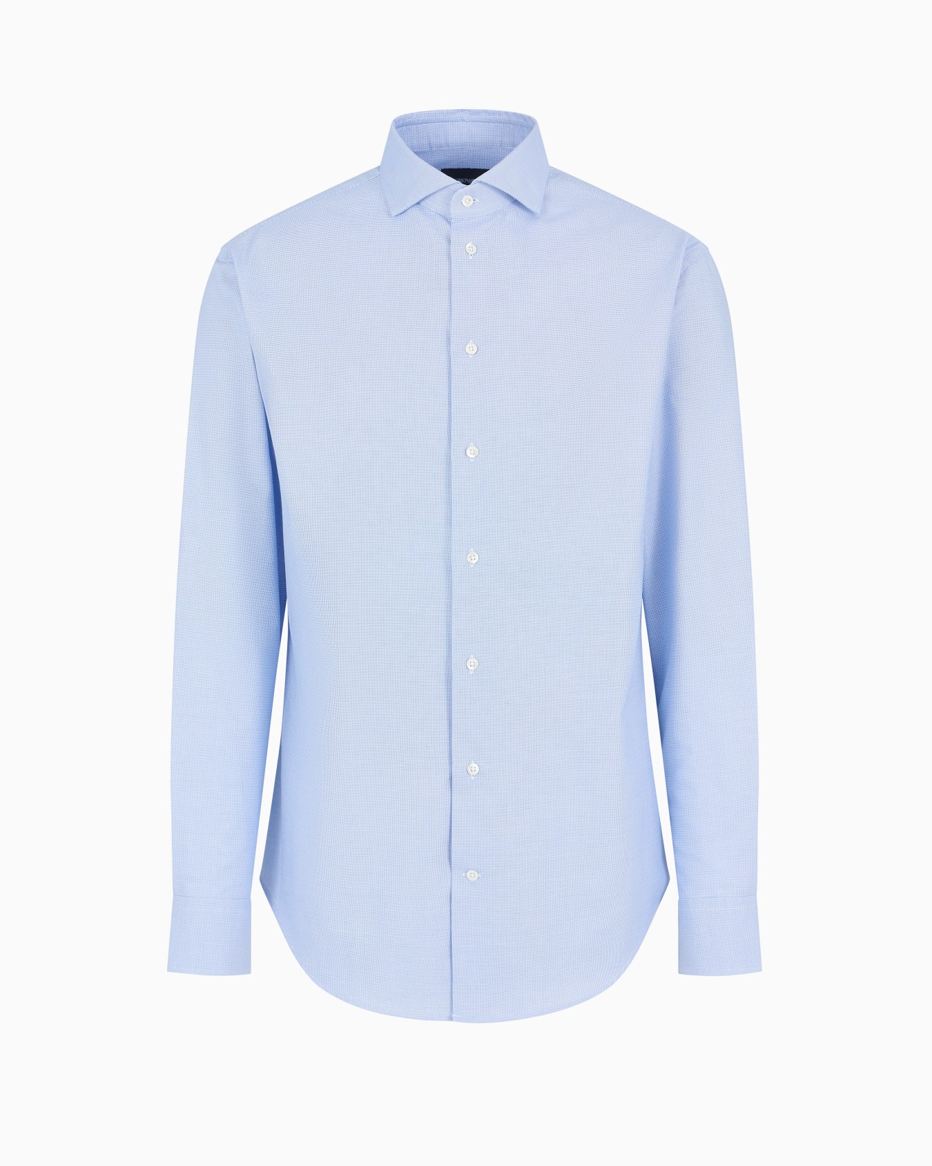 Armure cotton shirt with all-over micro-pattern Slide 0