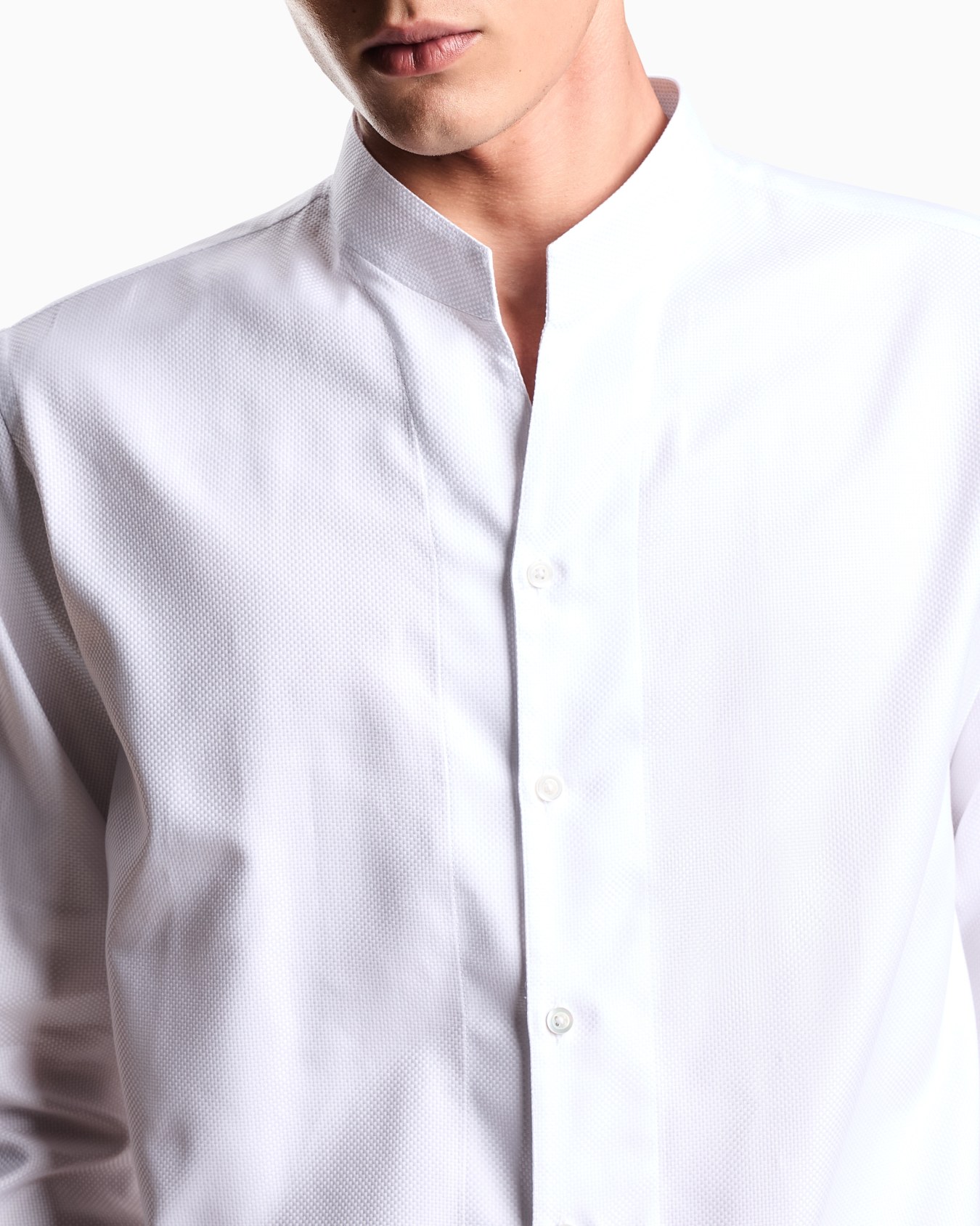 Armure cotton shirt with guru collar Slide 4