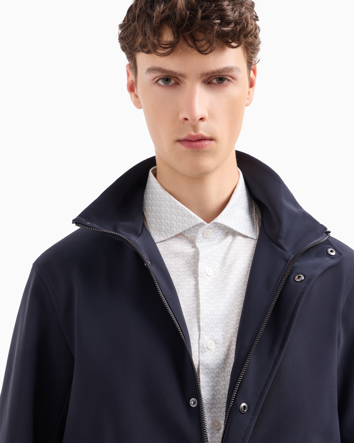 Travel Essential Blouson mit durchgehendem Reißverschluss aus Nylon Folie 4