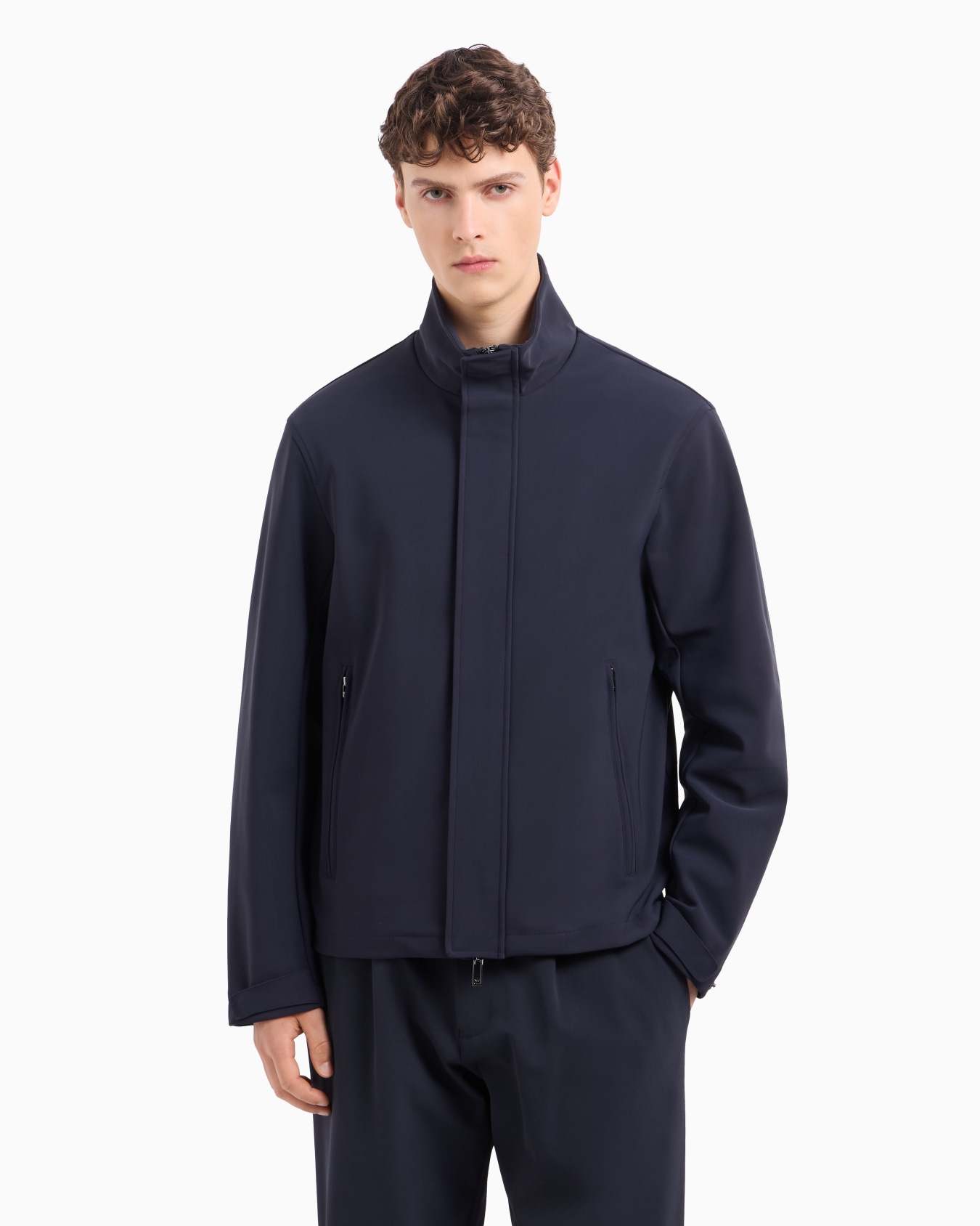 Travel Essential Blouson mit durchgehendem Reißverschluss aus Nylon Folie 1
