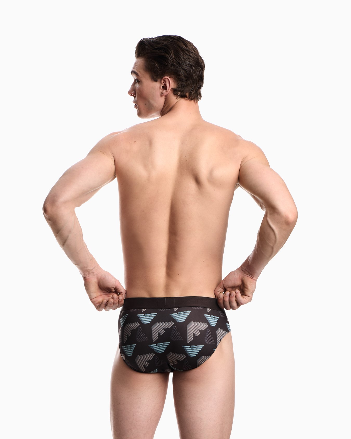 ASV all-over print recycled microfibre briefs Slide 2