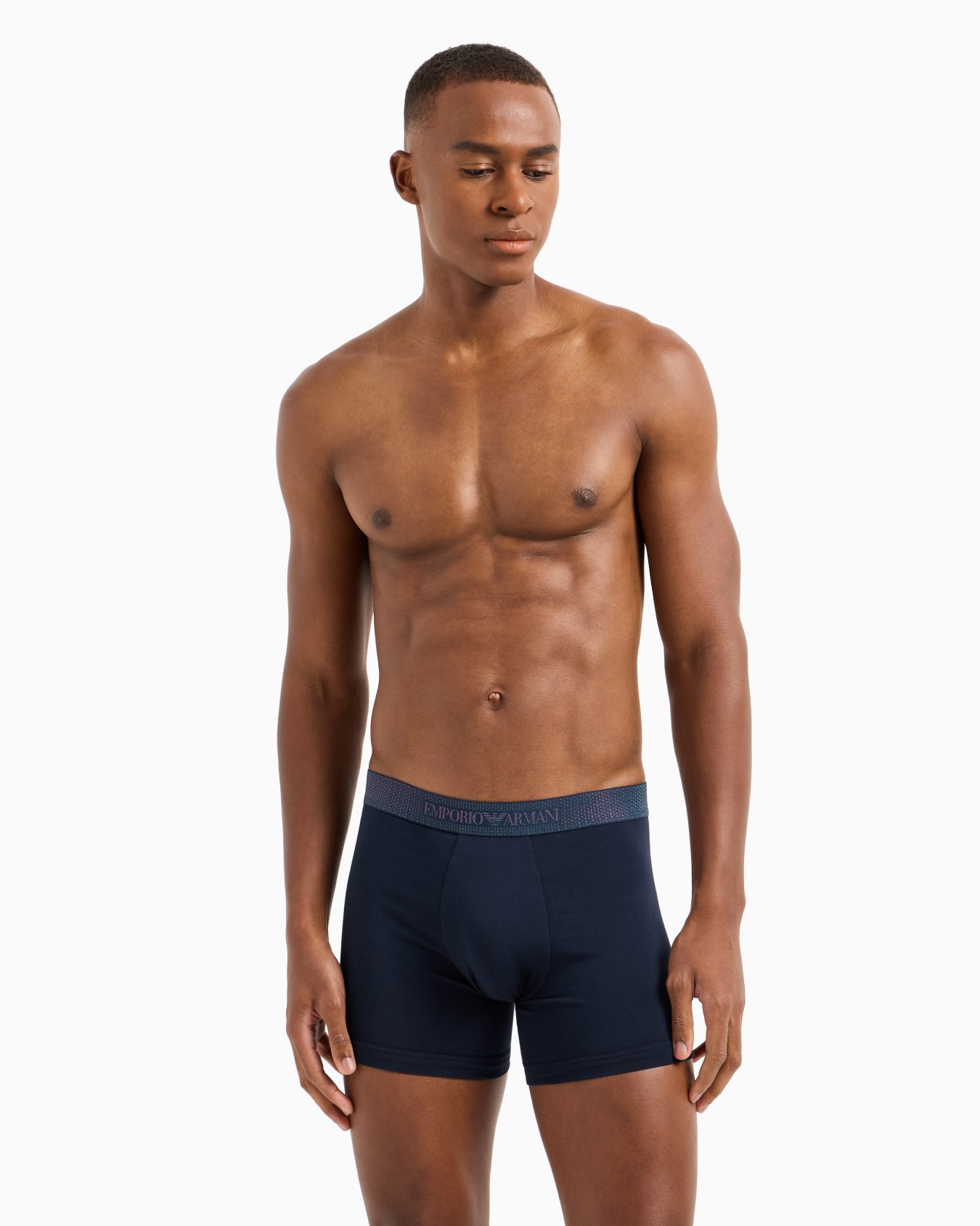 ASV shiny logoband organic-cotton long boxer briefs Slide 1