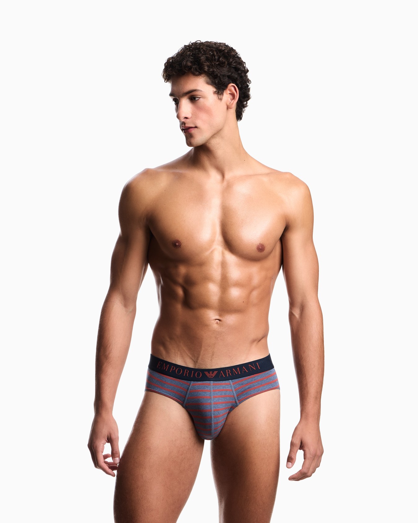 ASV Two-pack of briefs with yarn-dyed stripes Slide 1