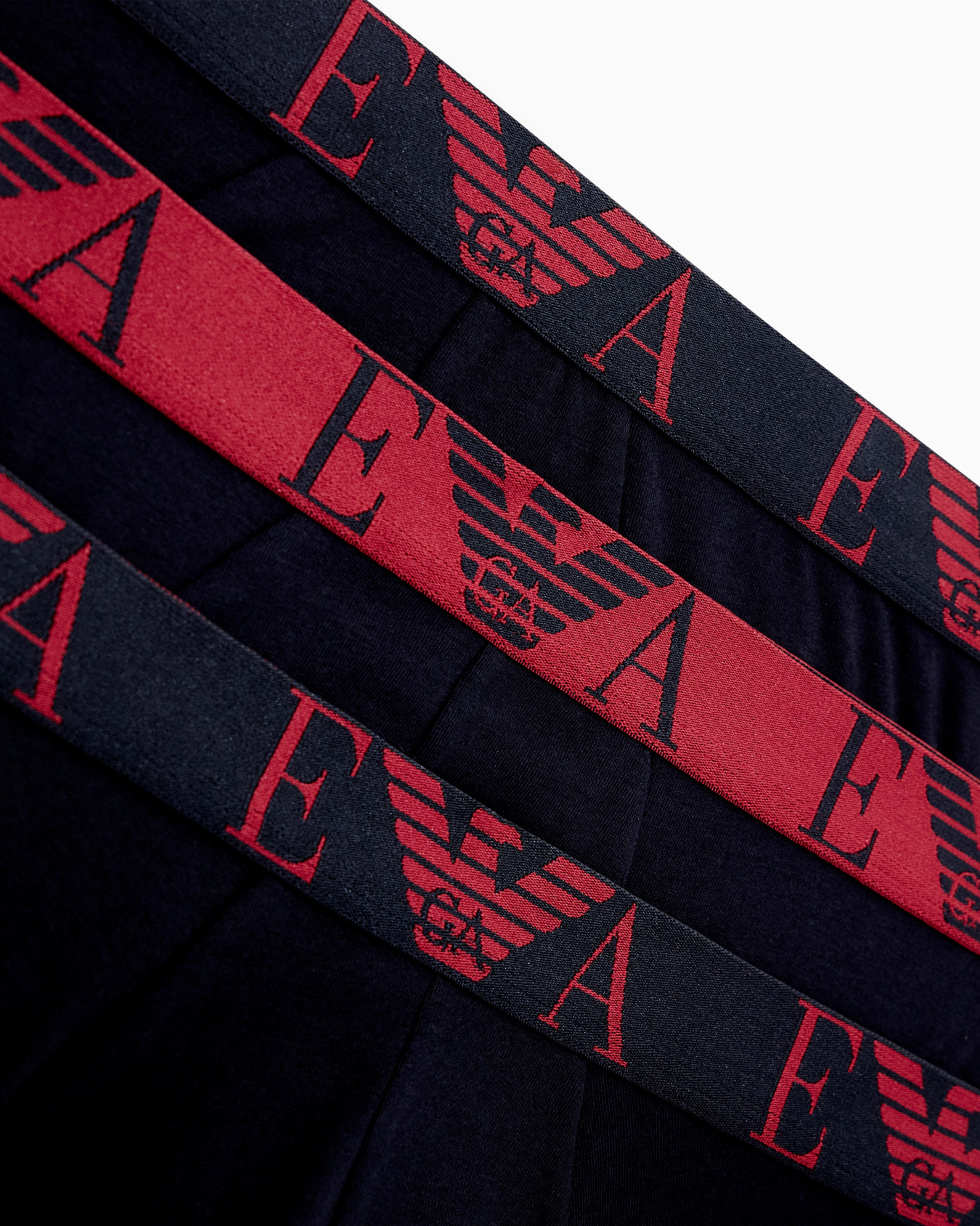 Three-pack of briefs with bold monogram logo Slide 3