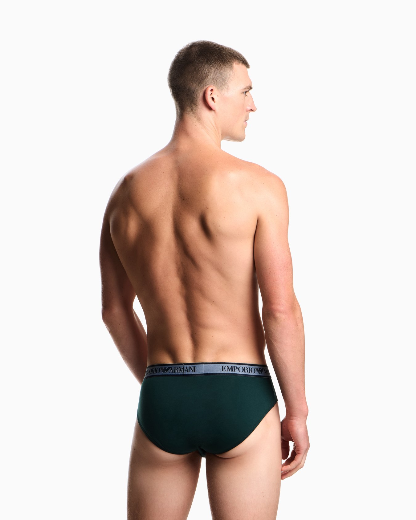 Three-pack of briefs with Core logo waistband Slide 2