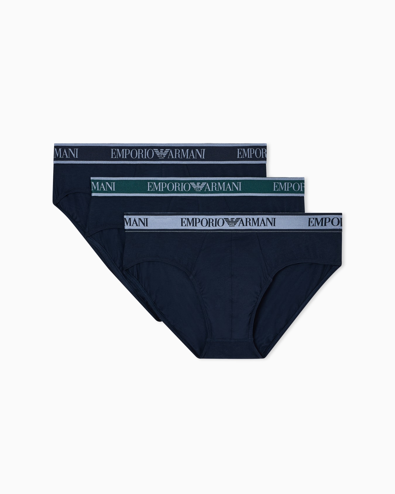 Paquete de tres calzoncillos slip con banda con logotipo Core Diapositiva 0