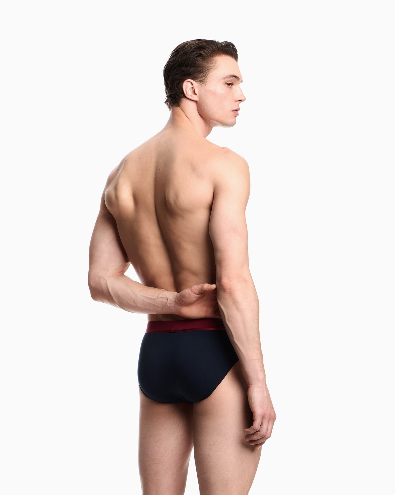 Three-pack of ASV Shiny logoband organic jersey briefs Slide 2