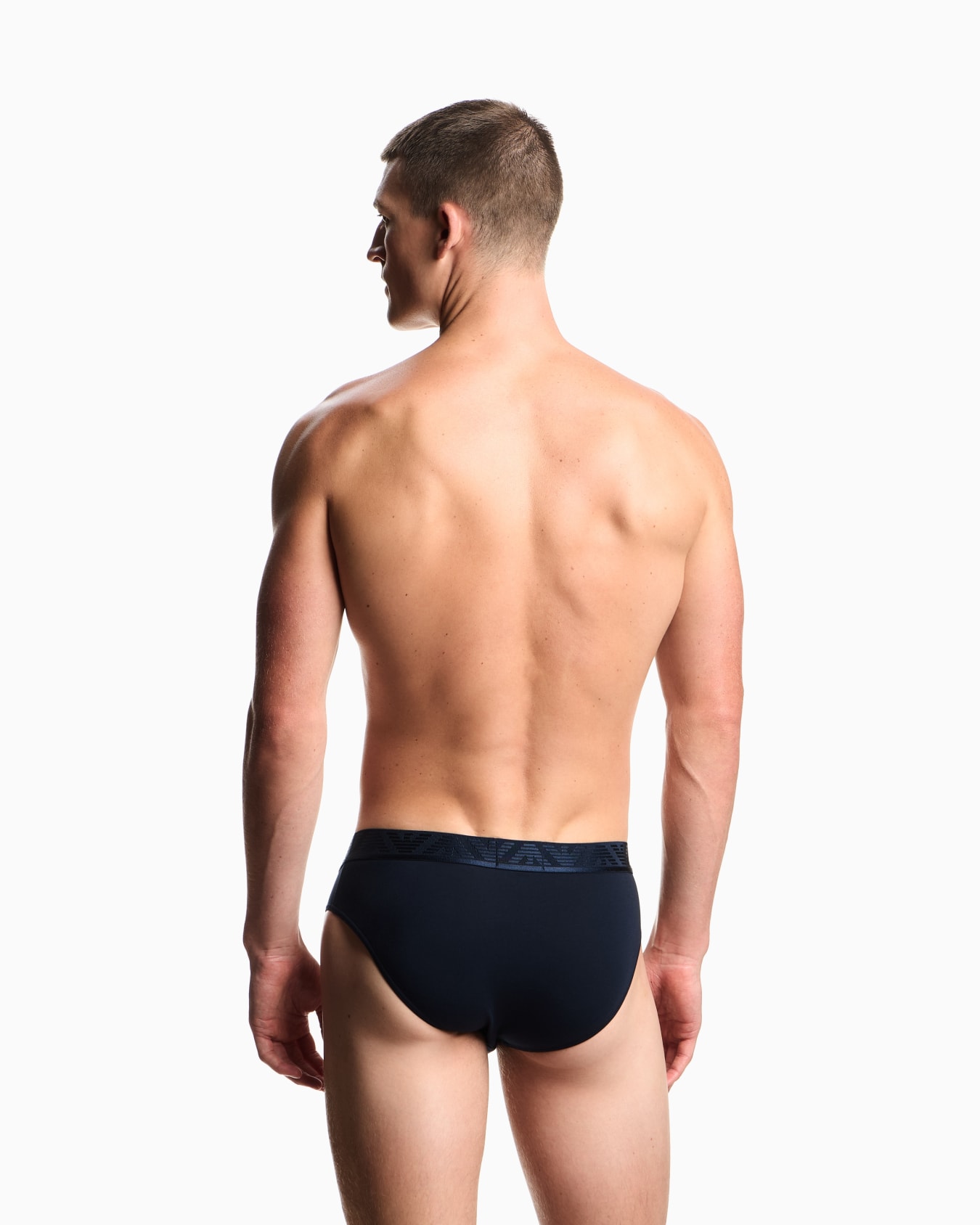 Three-pack of ASV Shiny logoband organic jersey briefs Slide 2