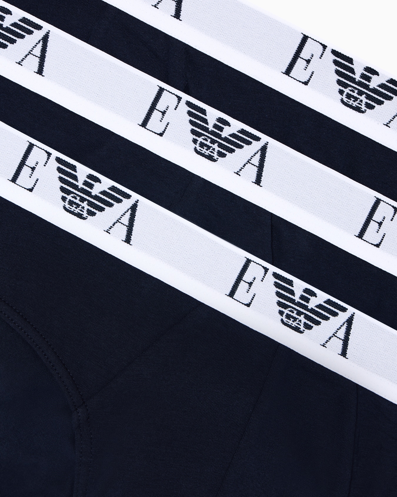 Three-pack of stretch jersey briefs with EA logoband Slide 3