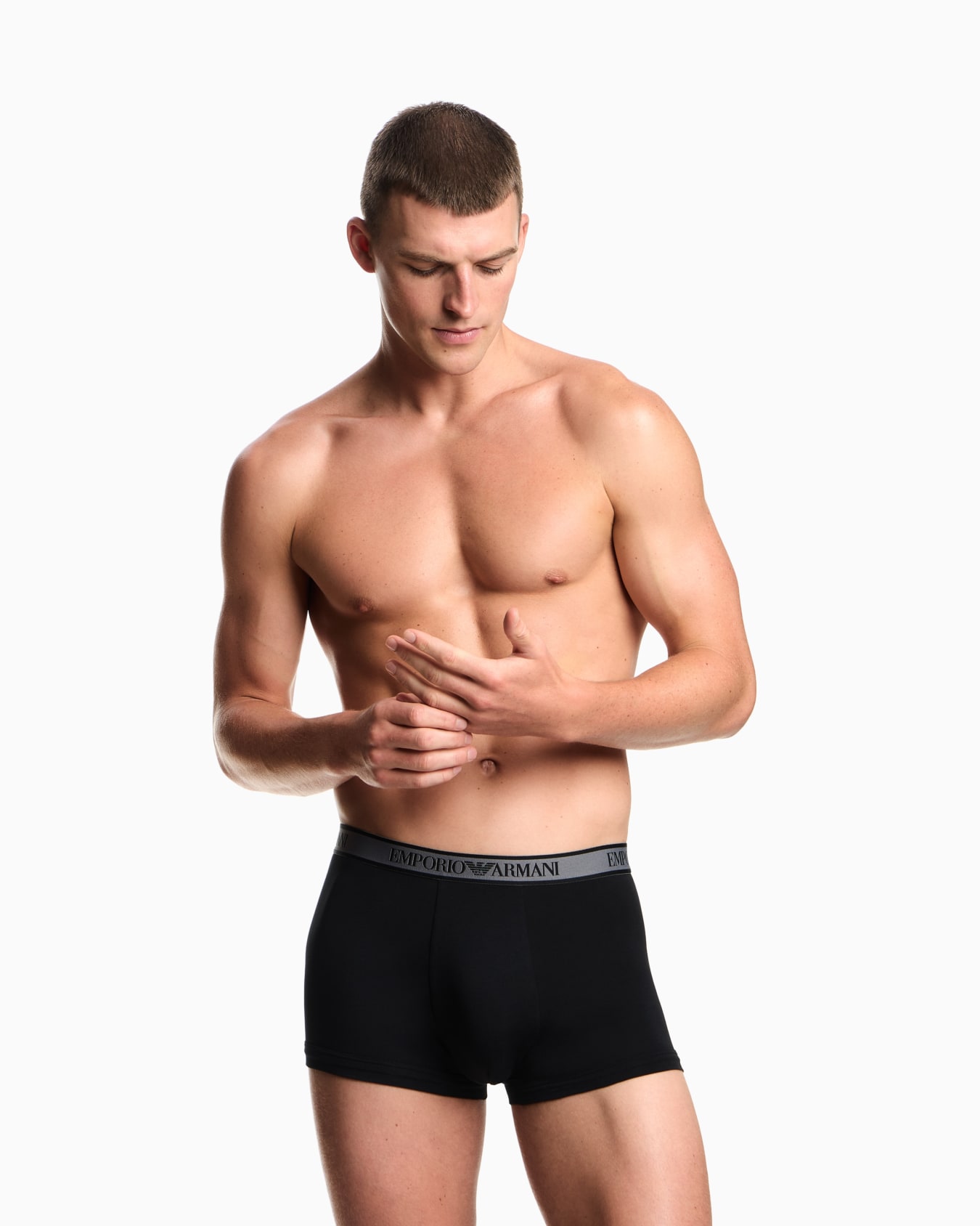Three-pack of boxer briefs with Core logo waistband Slide 1