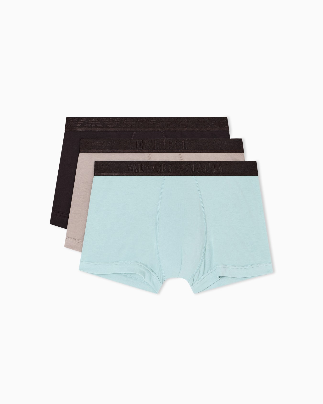 Three-pack of ASV Shiny logoband organic jersey boxer briefs Slide 0