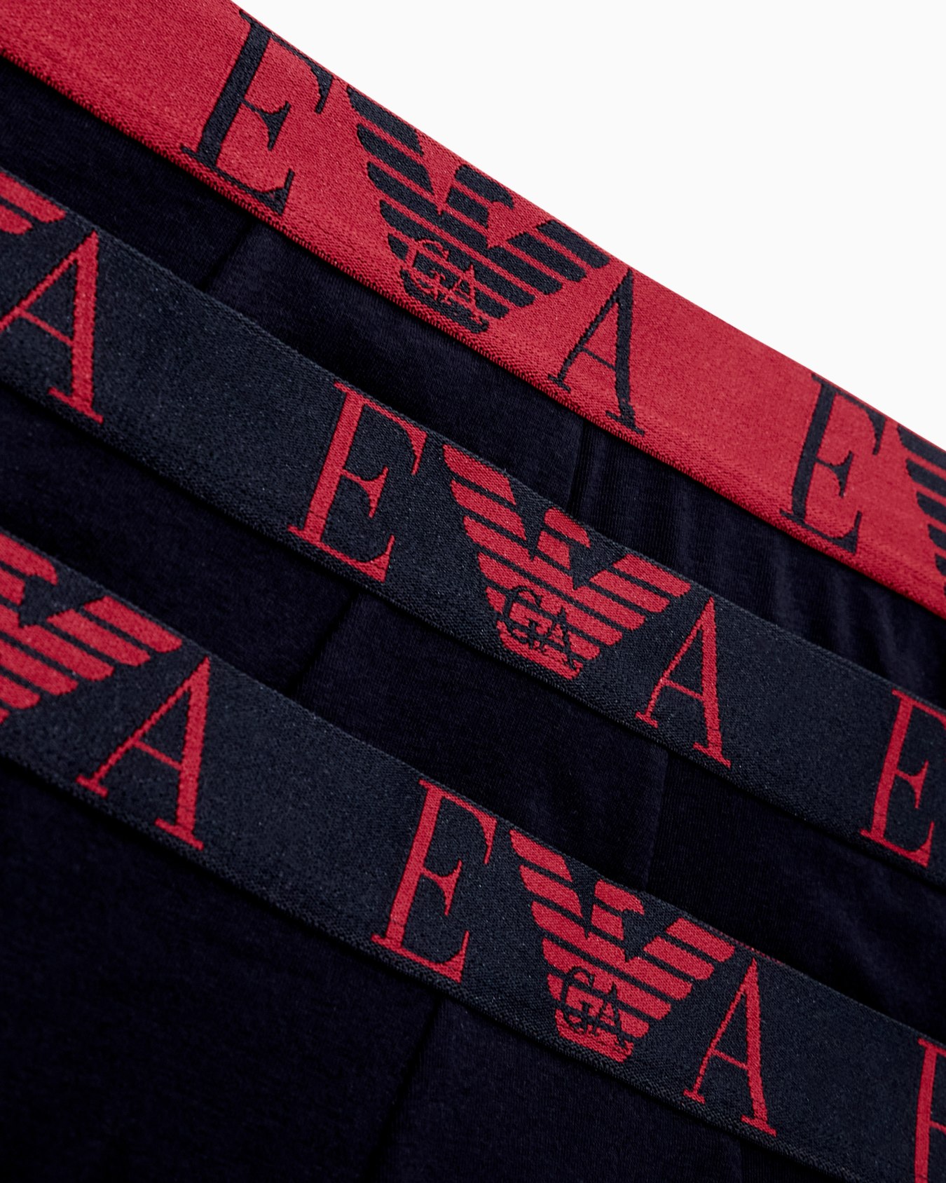 Lot de 3 boxers en jersey biologique avec bande brillante à logo ASV Diapositive 2
