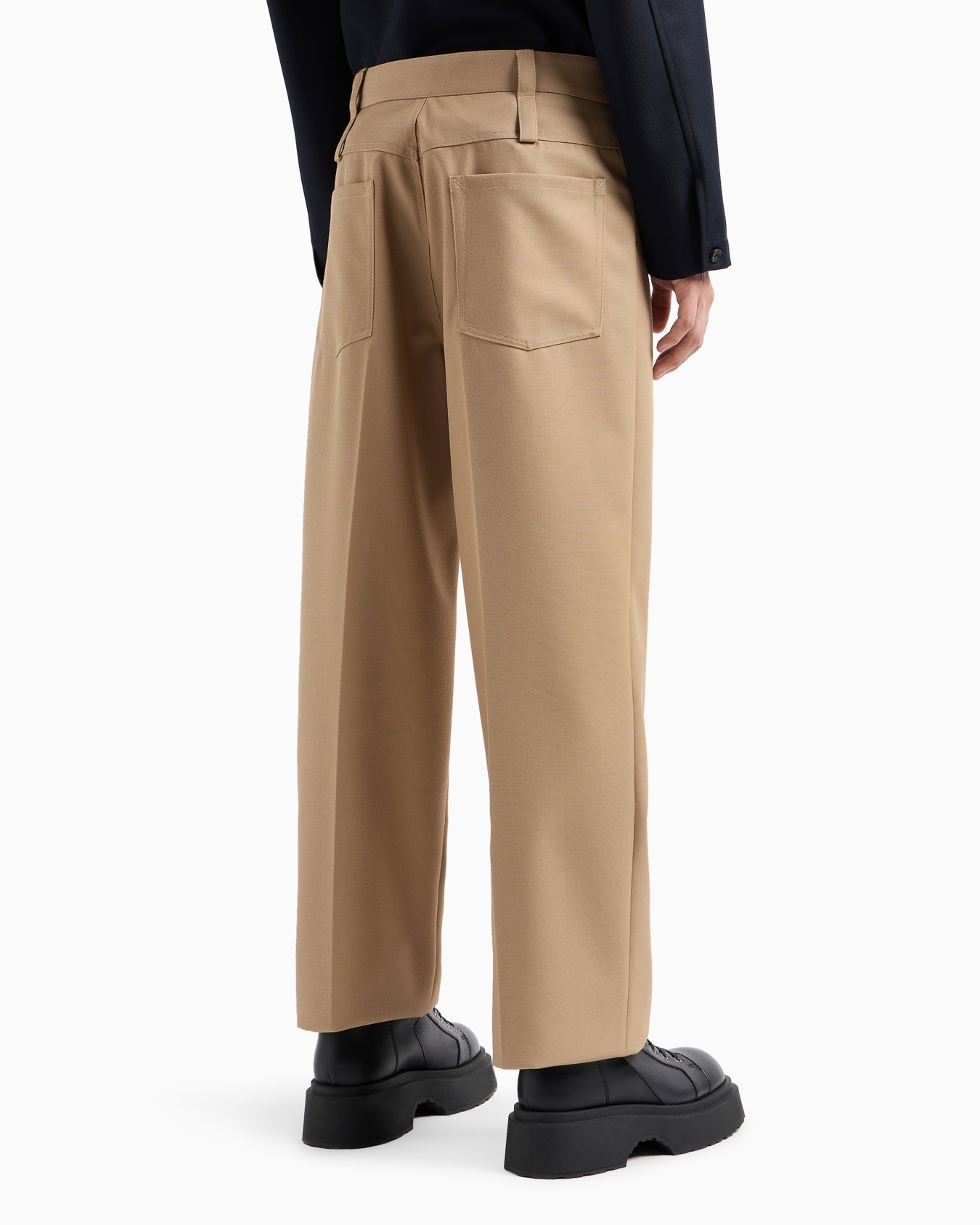 Heavyweight trousers in compact gabardine Slide 3