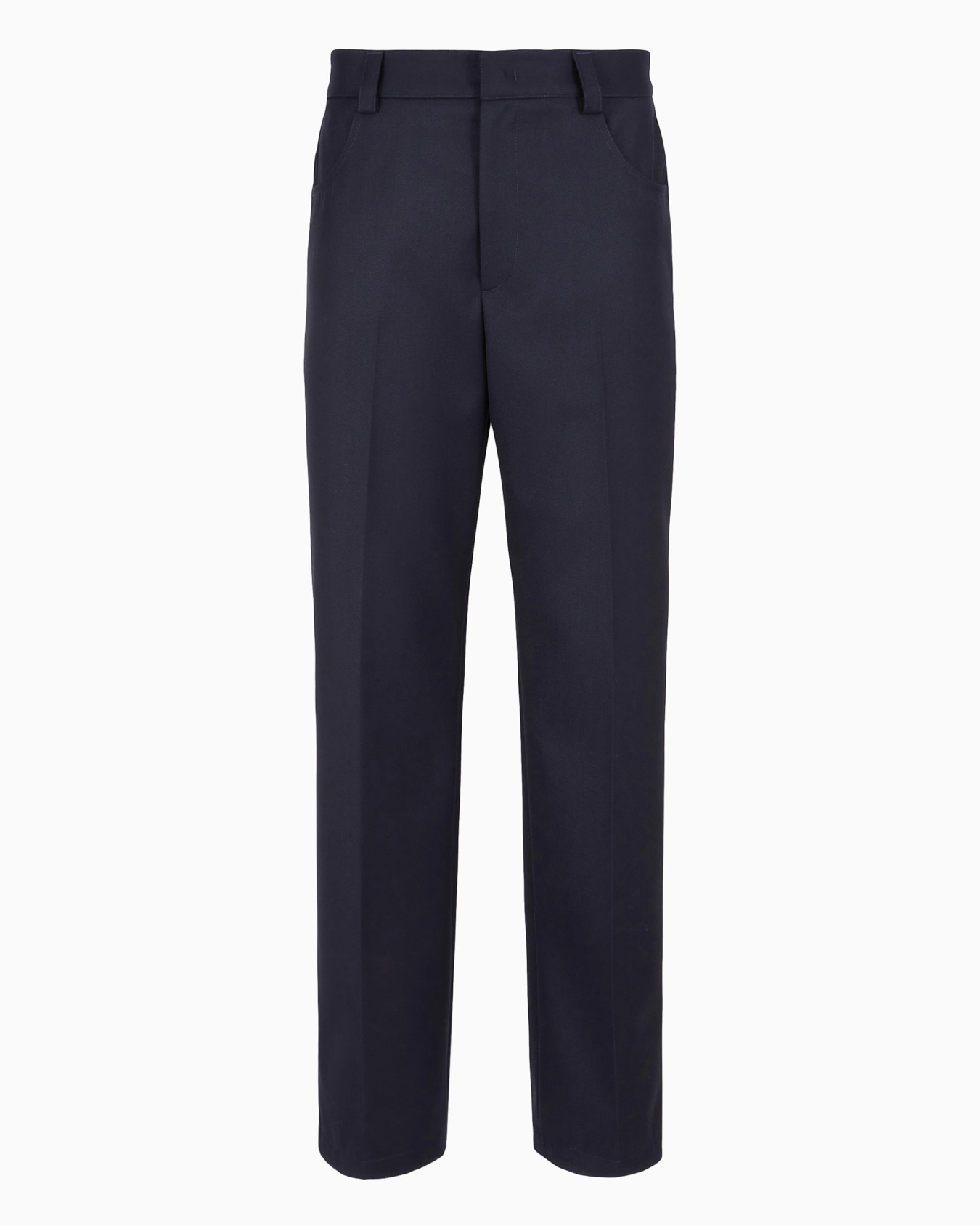 Pantalon en gabardine épaisse au toucher compact Diapositive 0