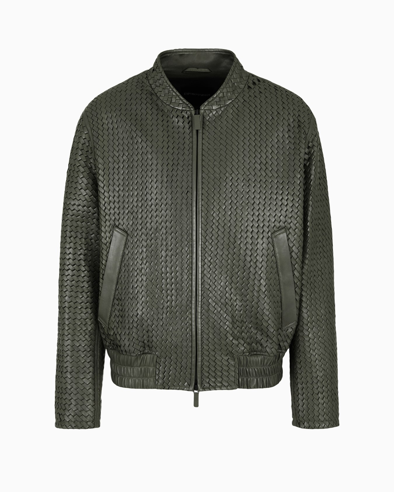 Veste en peau d’agneau semi-aniline tressé Diapositive 0