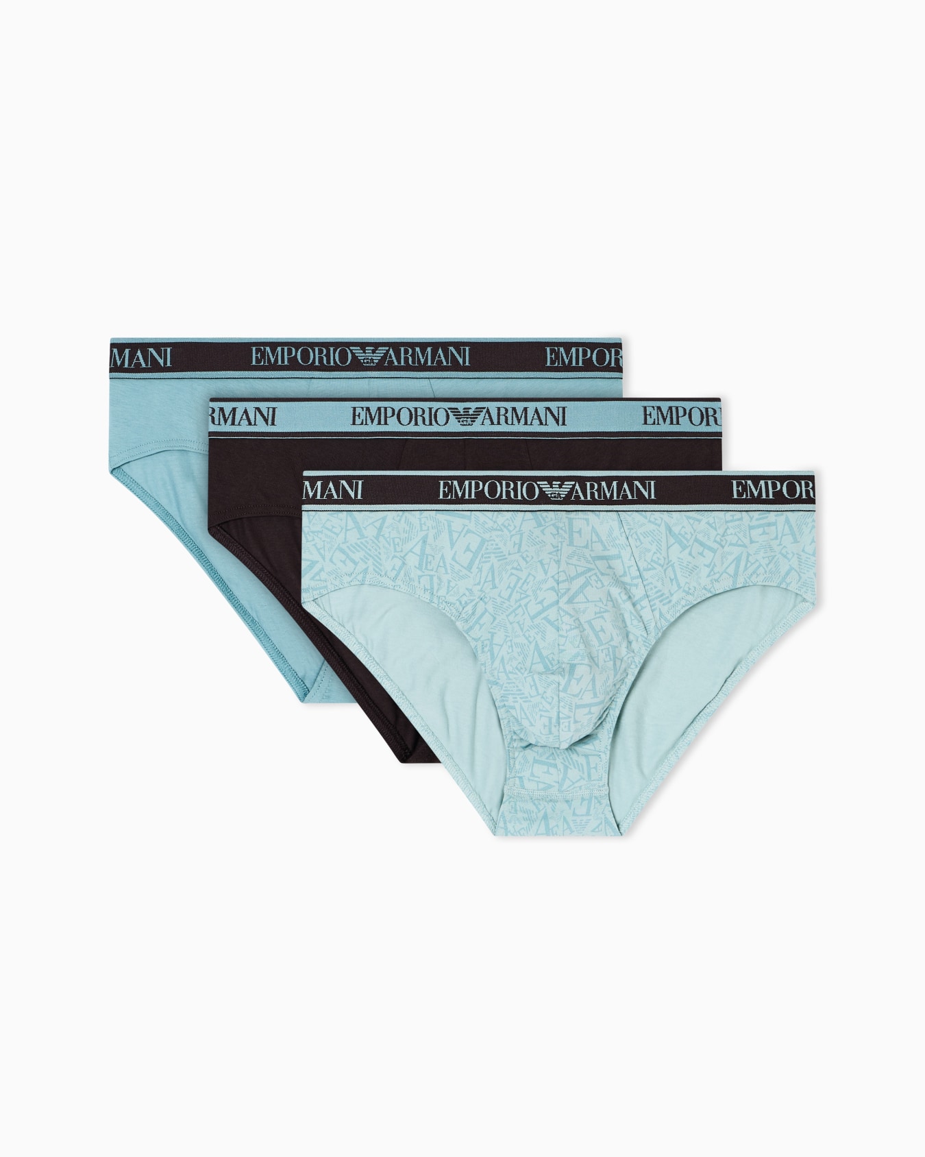 Three-pack of briefs with Core logo waistband Slide 0