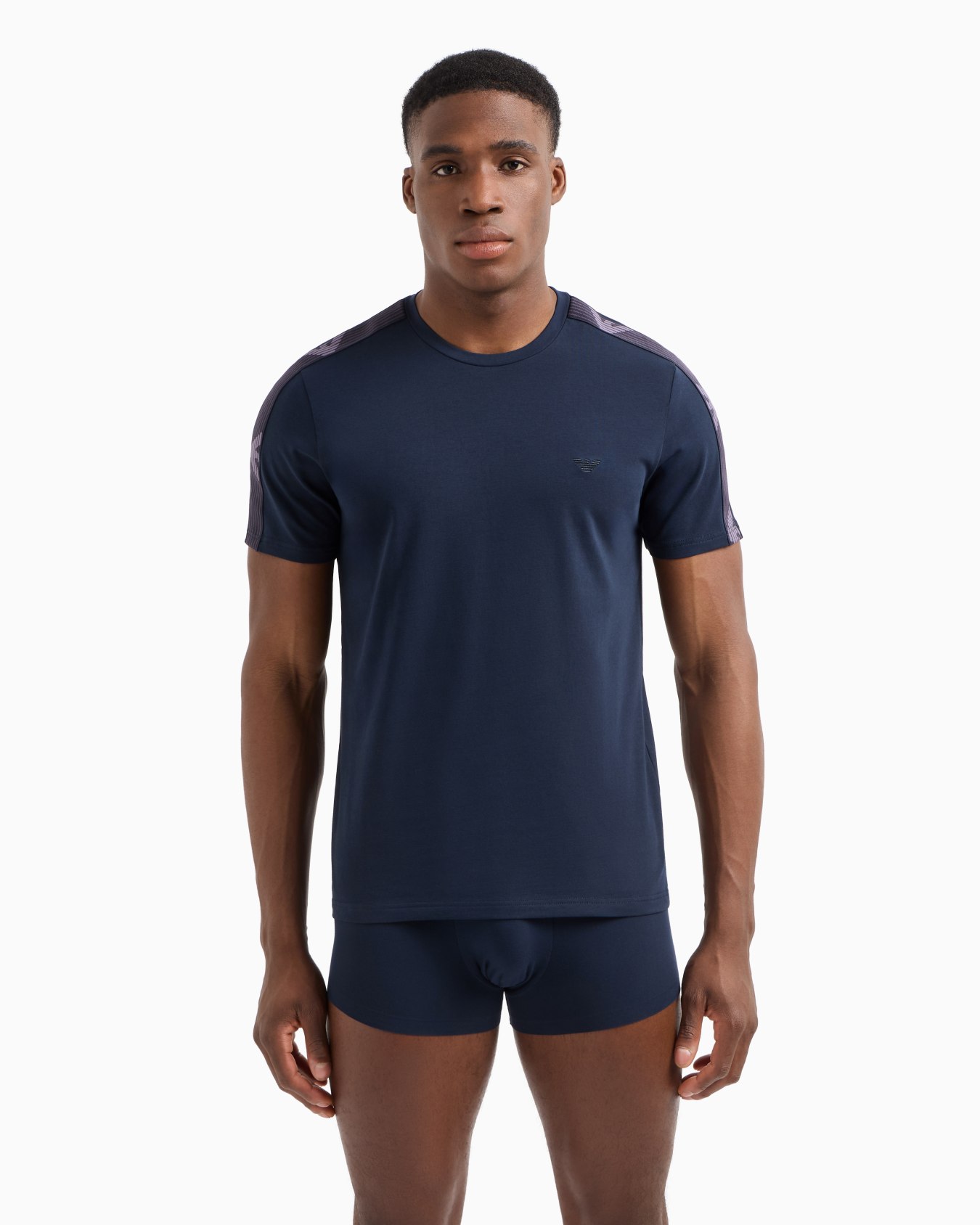 ASV logoband organic-cotton loungewear T-shirt Slide 1