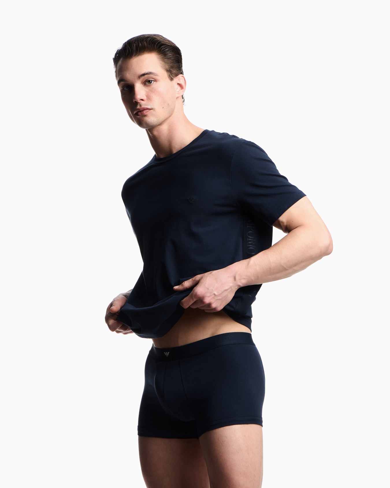 Basic loungewear jersey T-shirt Slide 1