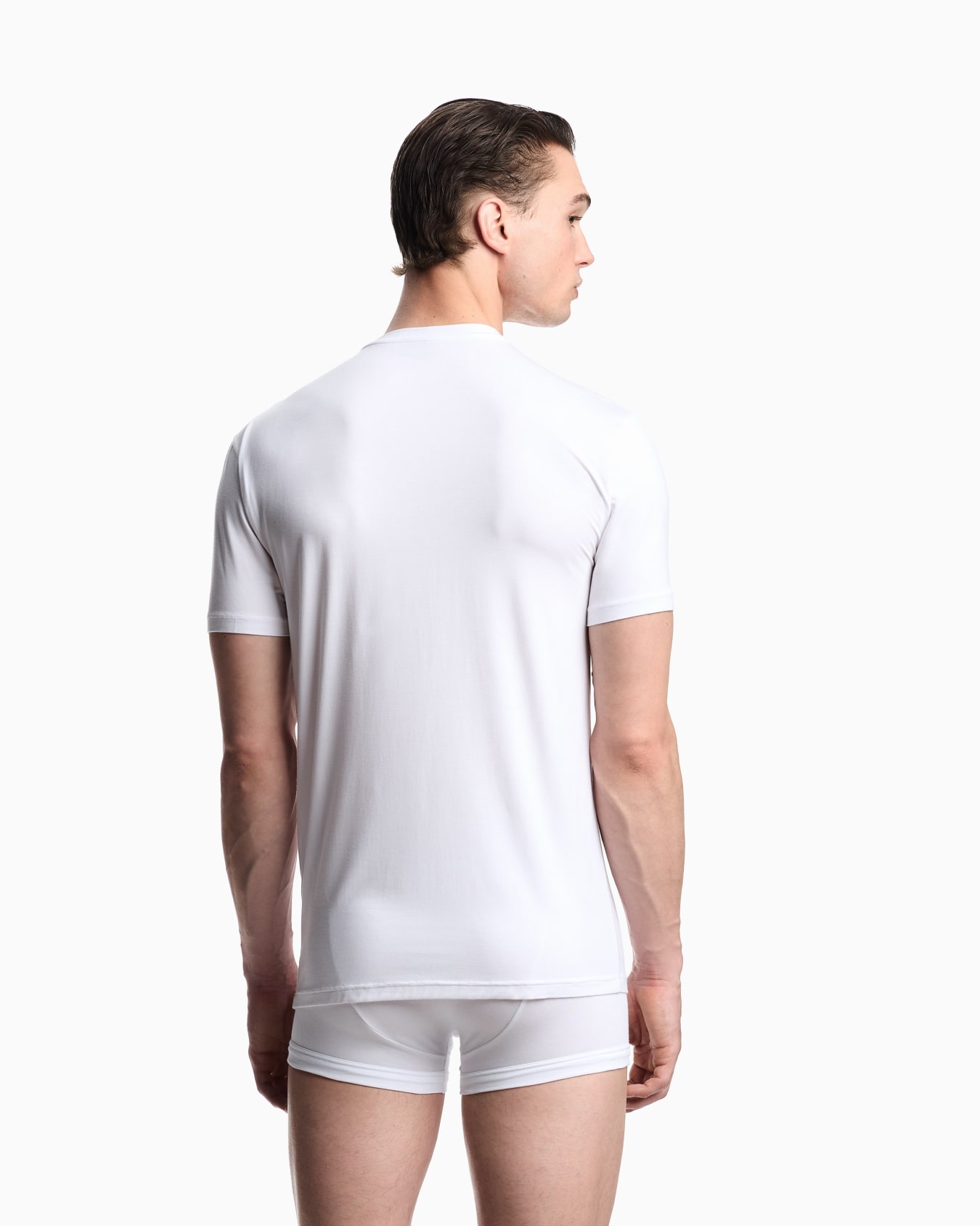 Fitted loungewear T-shirt in soft modal Slide 2
