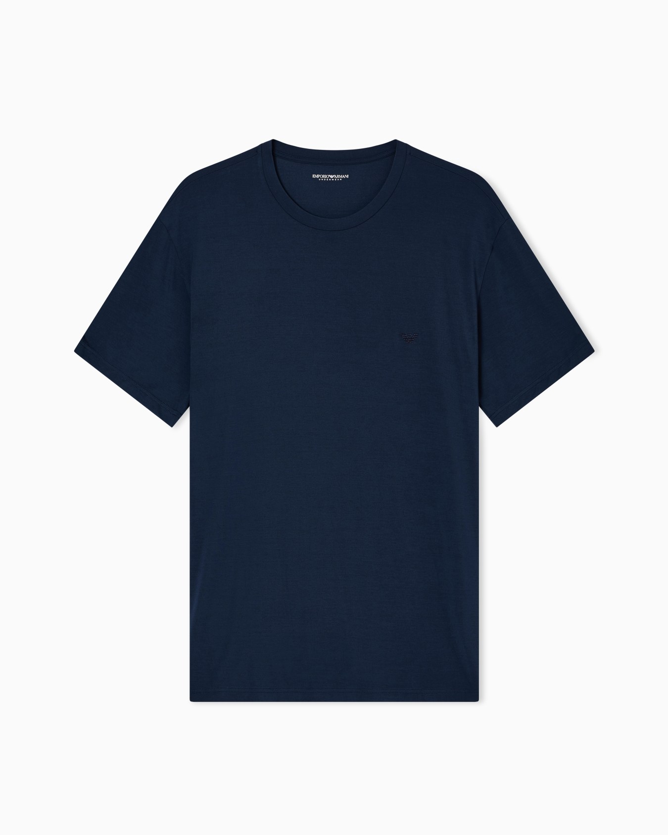 Fitted loungewear T-shirt in soft modal Slide 0