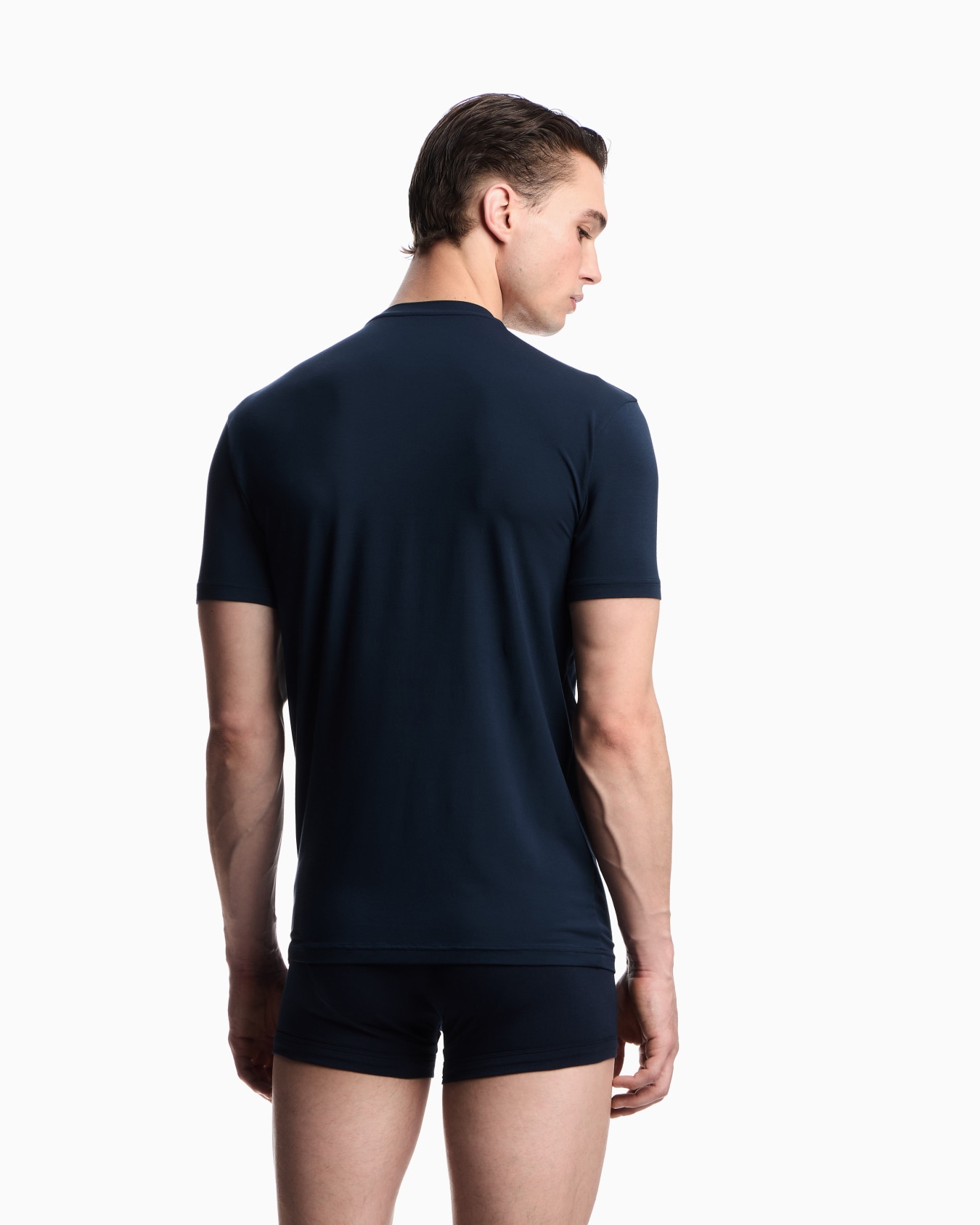 Fitted loungewear T-shirt in soft modal Slide 2