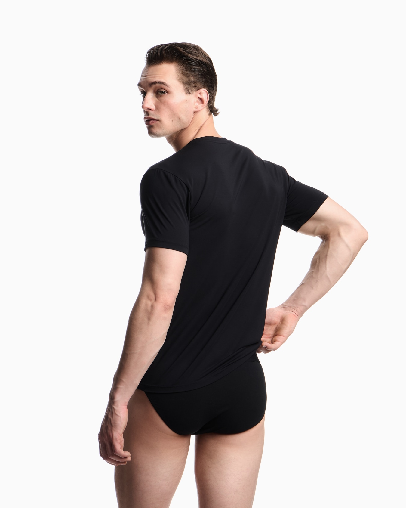 T-shirt loungewear fitted fit in soft modal Slide 2