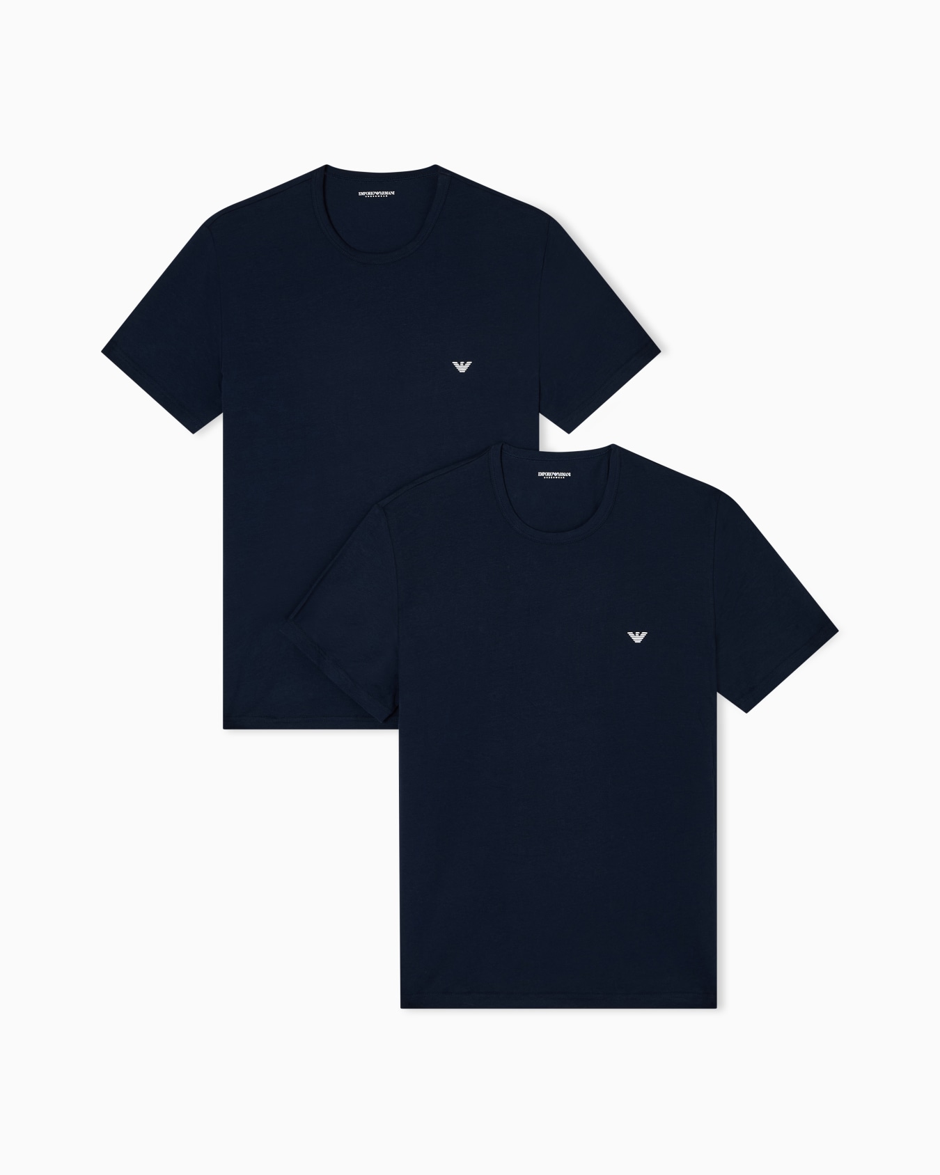 Two-pack of stretch jersey loungewear T-shirts Slide 0