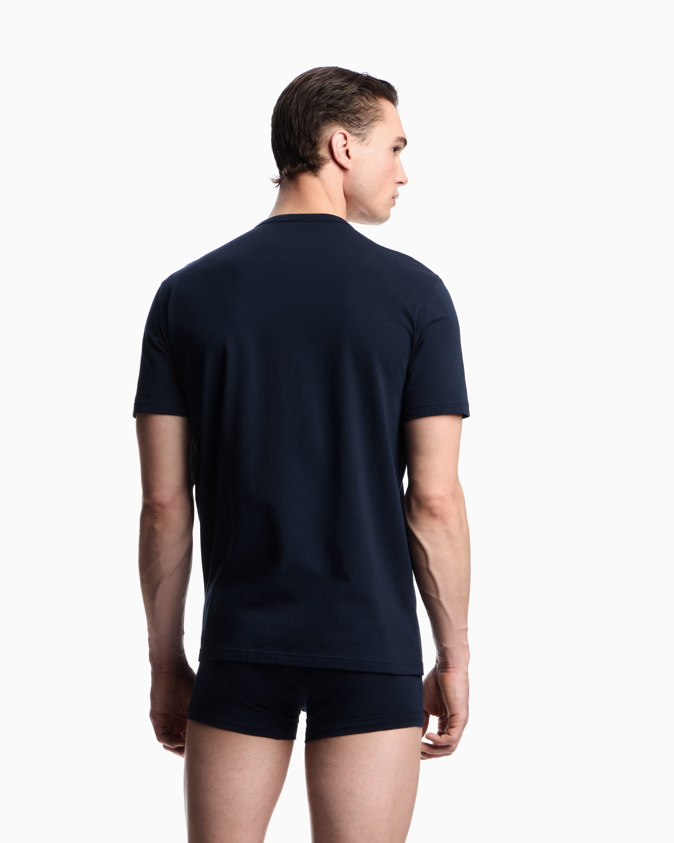 Pack 2 T-shirt loungewear in jersey Essential logolabel Slide 2