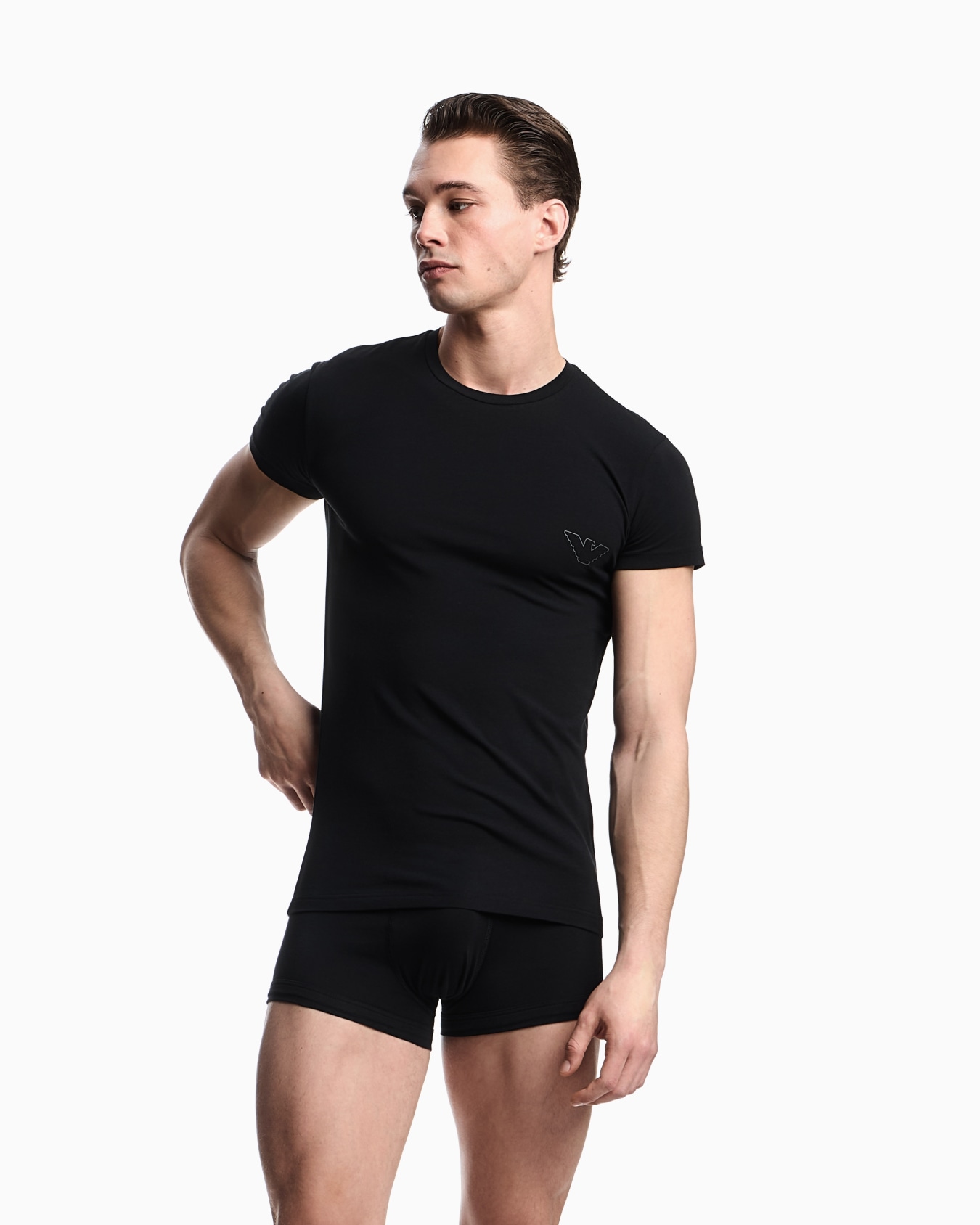 ASV Megalogo underwear set of T-shirt and boxer briefs Slide 1