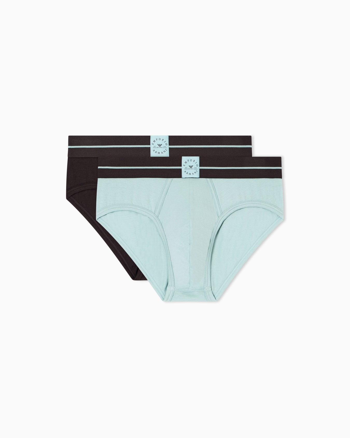 Two-pack of ASV logo label organic jersey briefs Slide 0