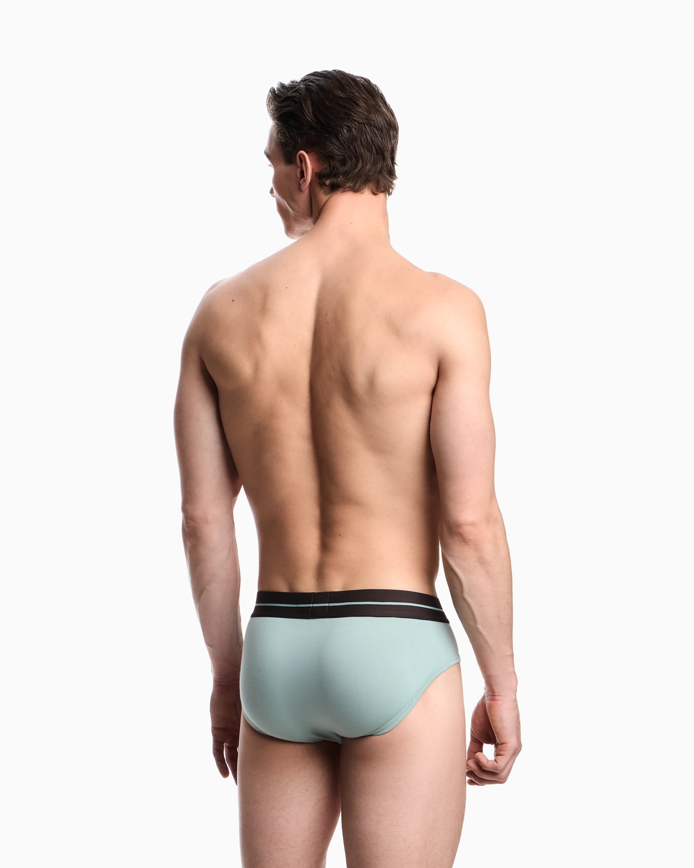 Two-pack of ASV logo label organic jersey briefs Slide 2