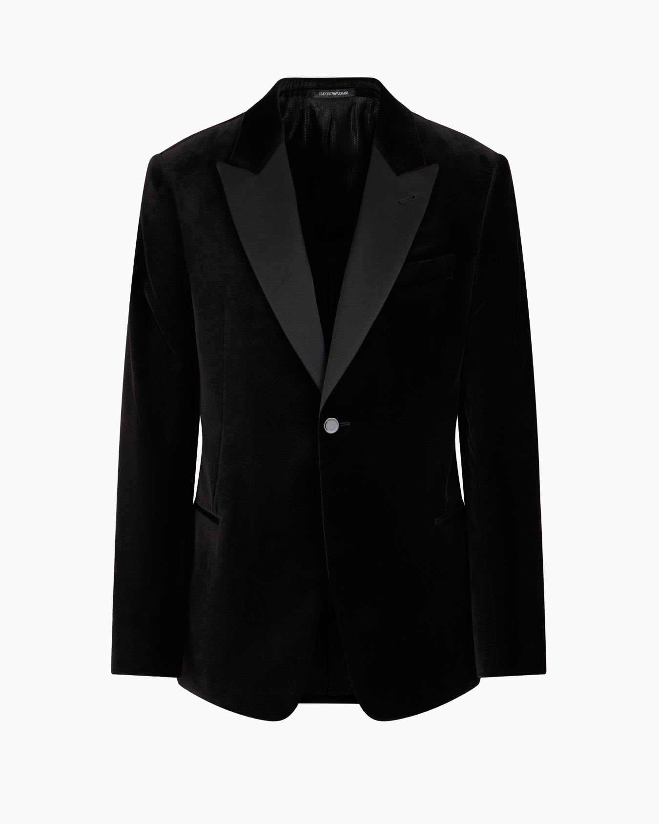 Veste de smoking en velours avec motif effet imprimé all over Diapositive 0