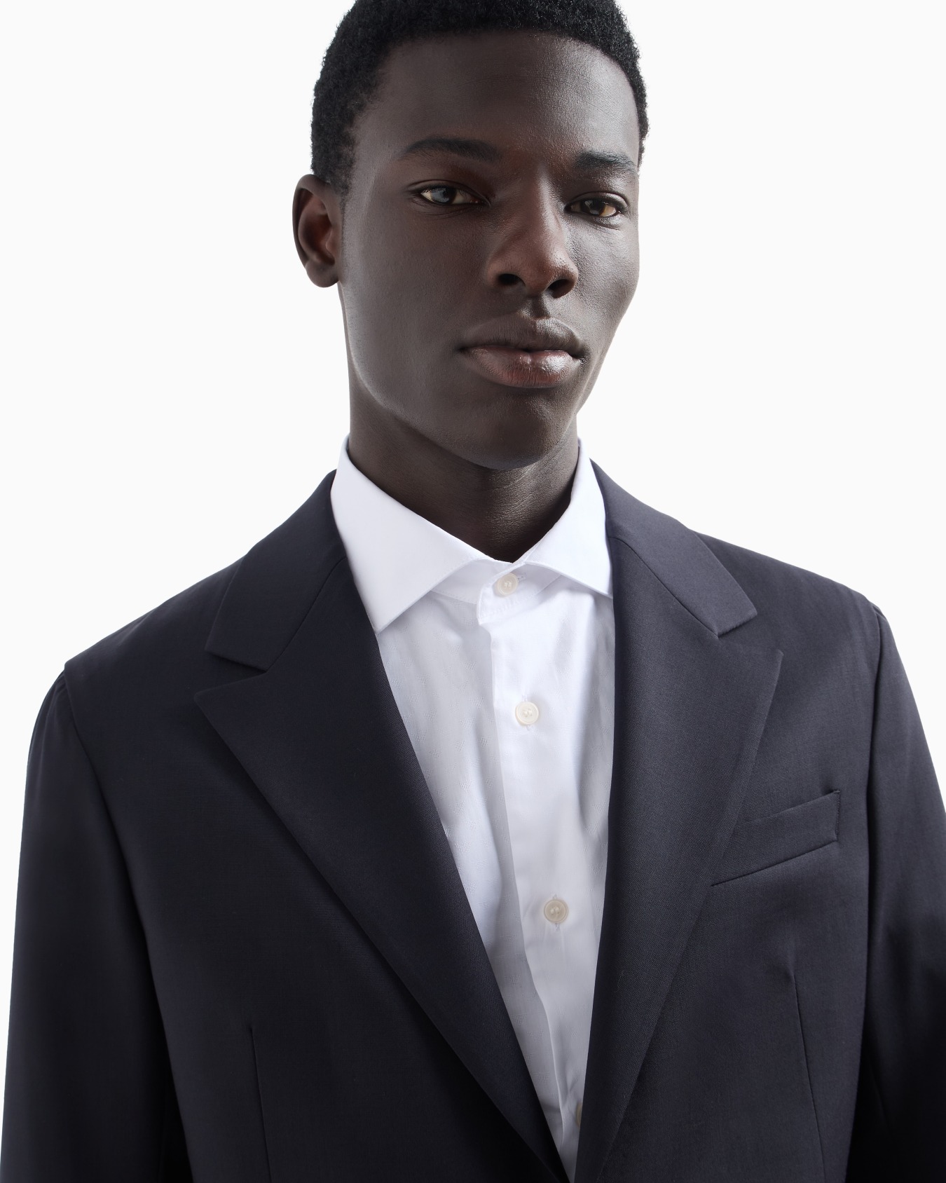 Costume à simple boutonnage à la coupe slim en laine froide tropicale naturelle stretch Diapositive 4