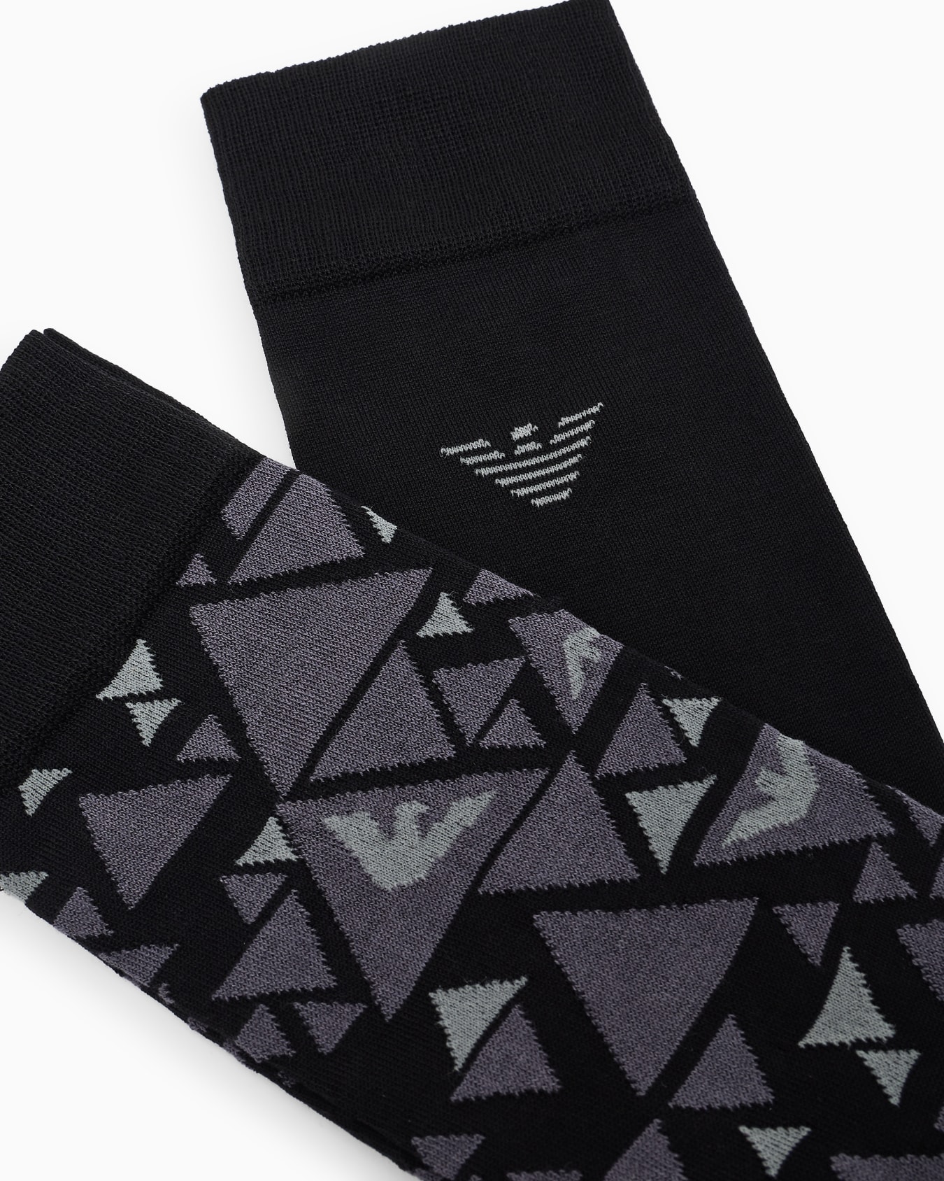 Lot de 2 paires de chaussettes motif Graphic intégral Diapositive 1