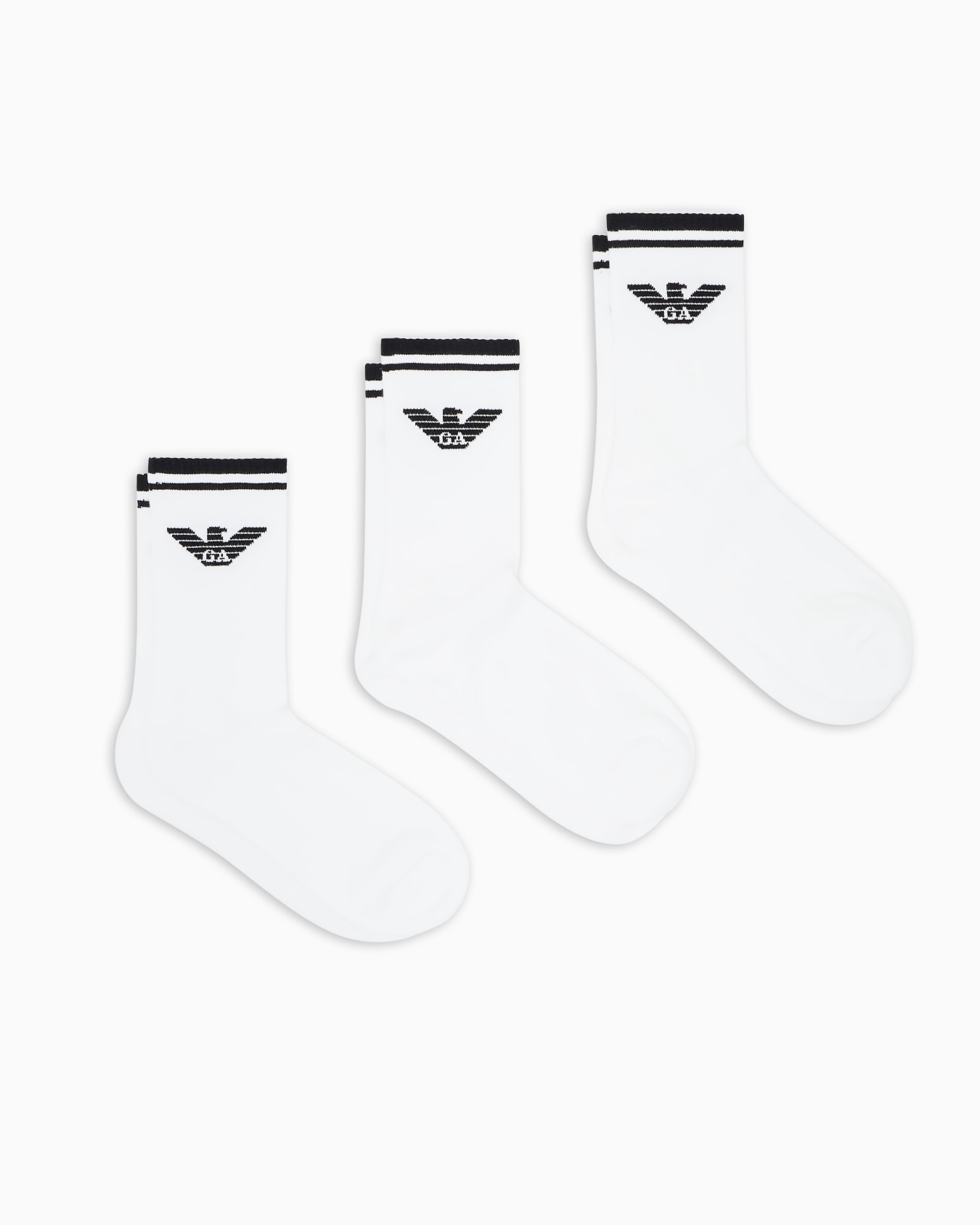Three-pack of ASV eagle logo terrycloth socks Slide 0