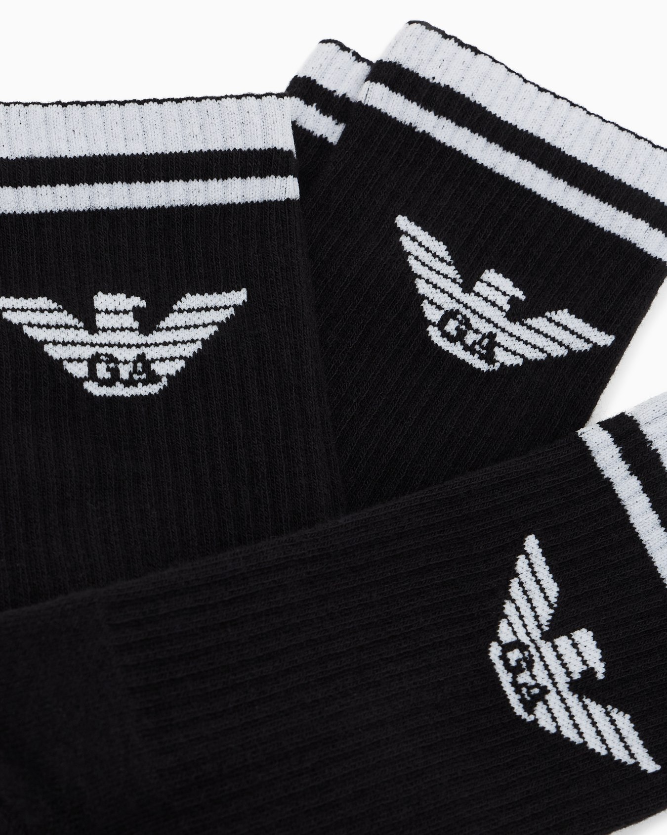 Three-pack of ASV eagle logo terrycloth socks Slide 1