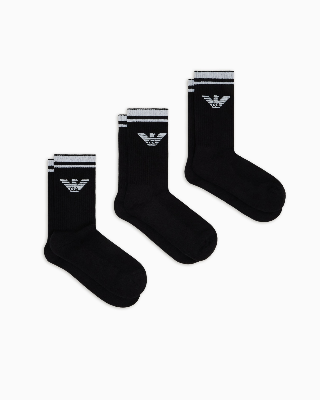 Three-pack of ASV eagle logo terrycloth socks Slide 0