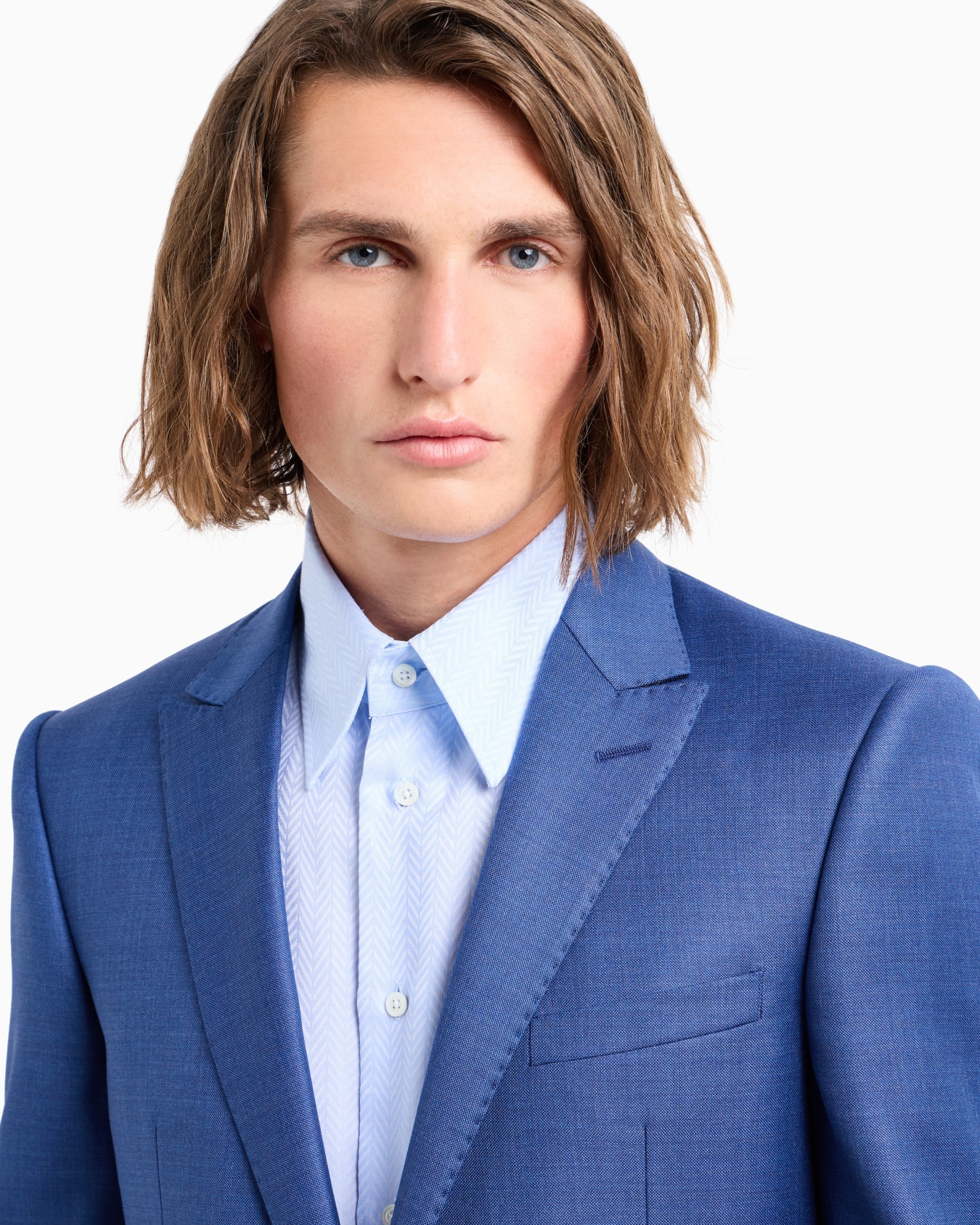 Einreihiger Anzug in Slim Fit mit in seidigem Grisaille-Finish Folie 4