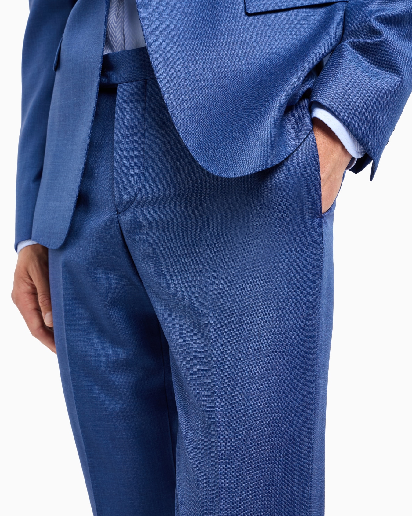 Einreihiger Anzug in Slim Fit mit in seidigem Grisaille-Finish Folie 5