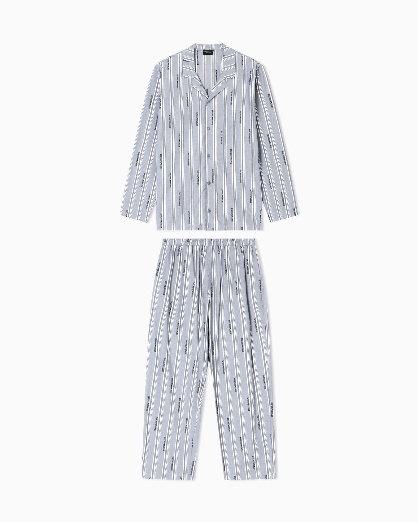 Pyjamas with jacquard logo pattern Slide 0