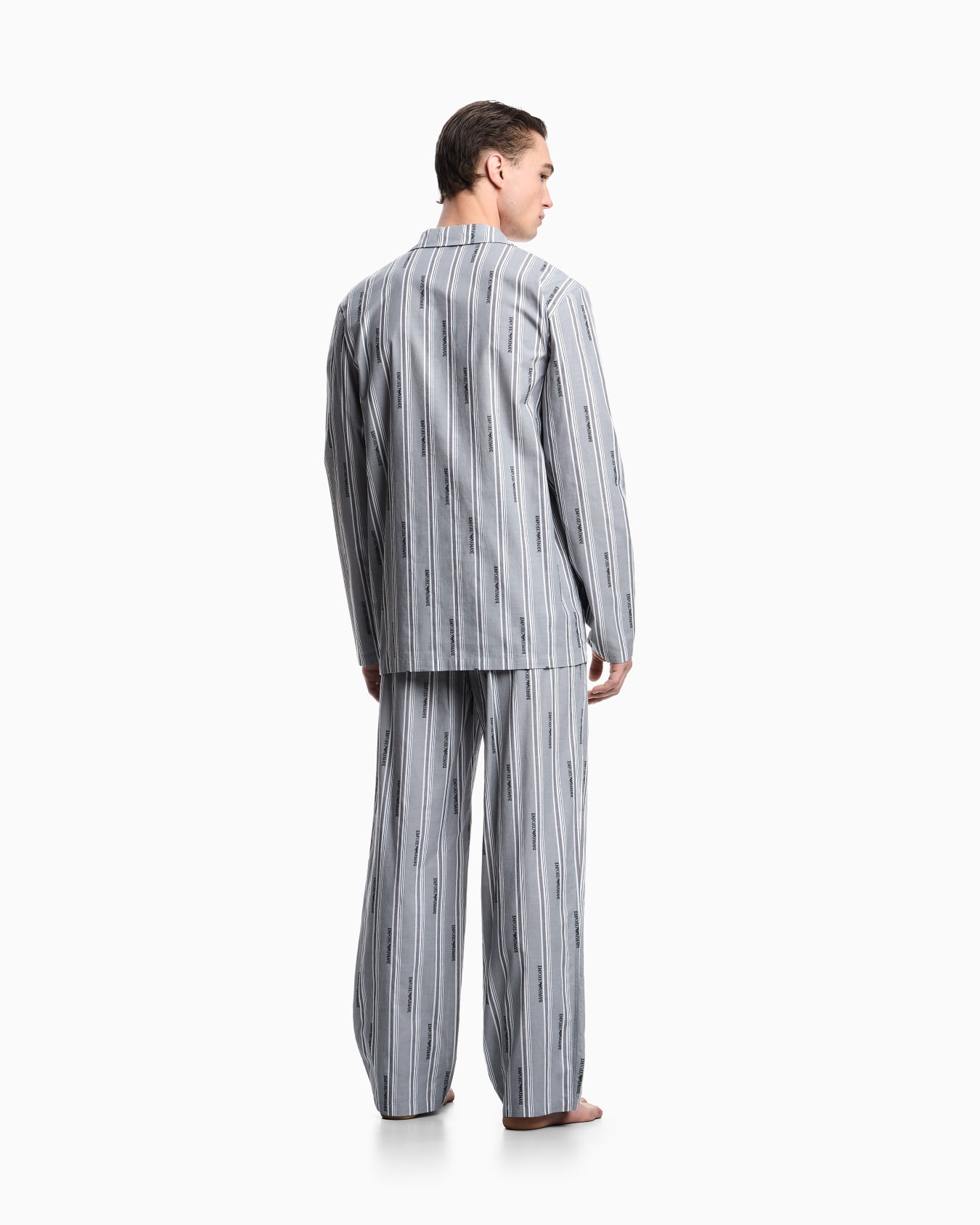 Pyjamas with jacquard logo pattern Slide 2