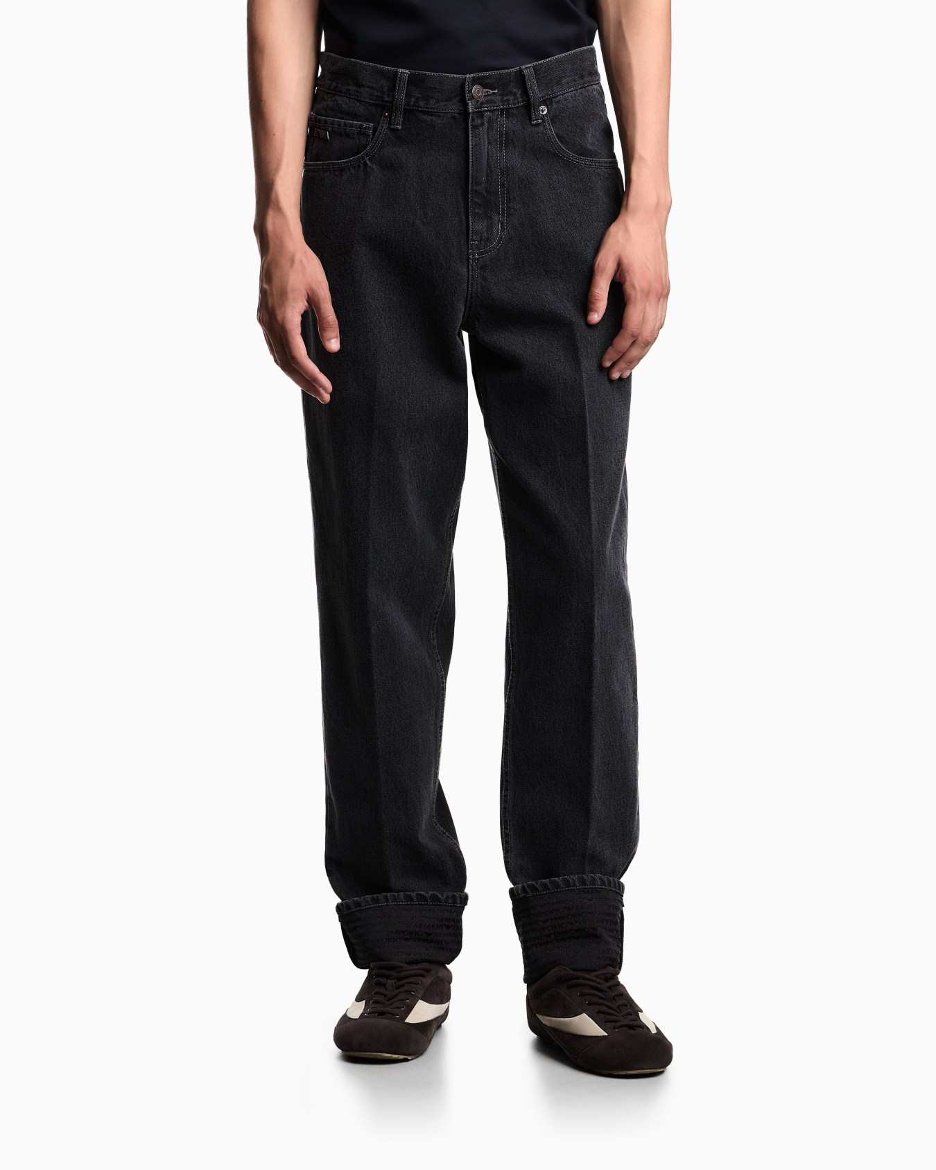 Loose Fit Jeans J73 aus Denim mit Logo-Umschlag Folie 3