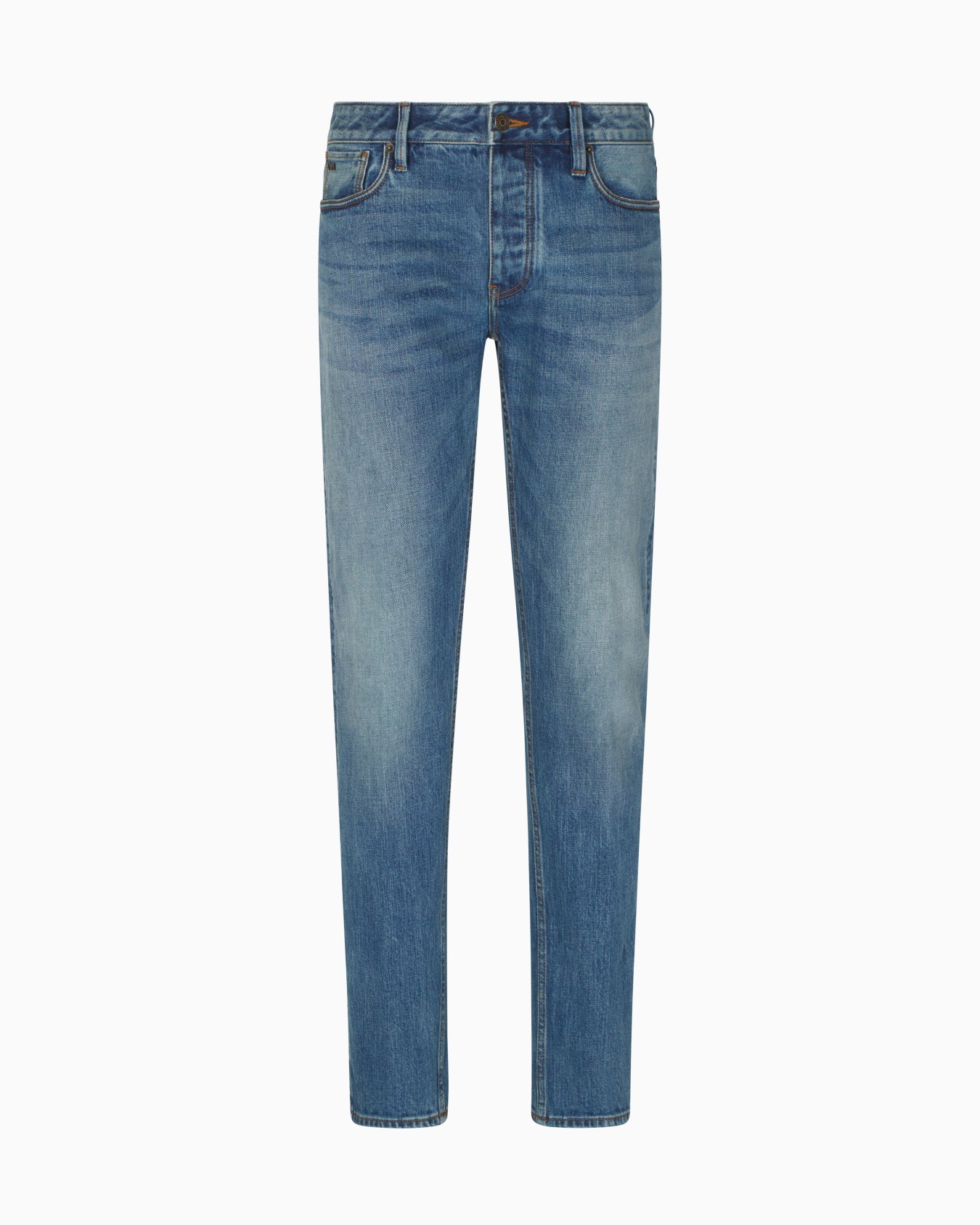 J75 slim-fit, stone-washed stretch-denim jeans Slide 0