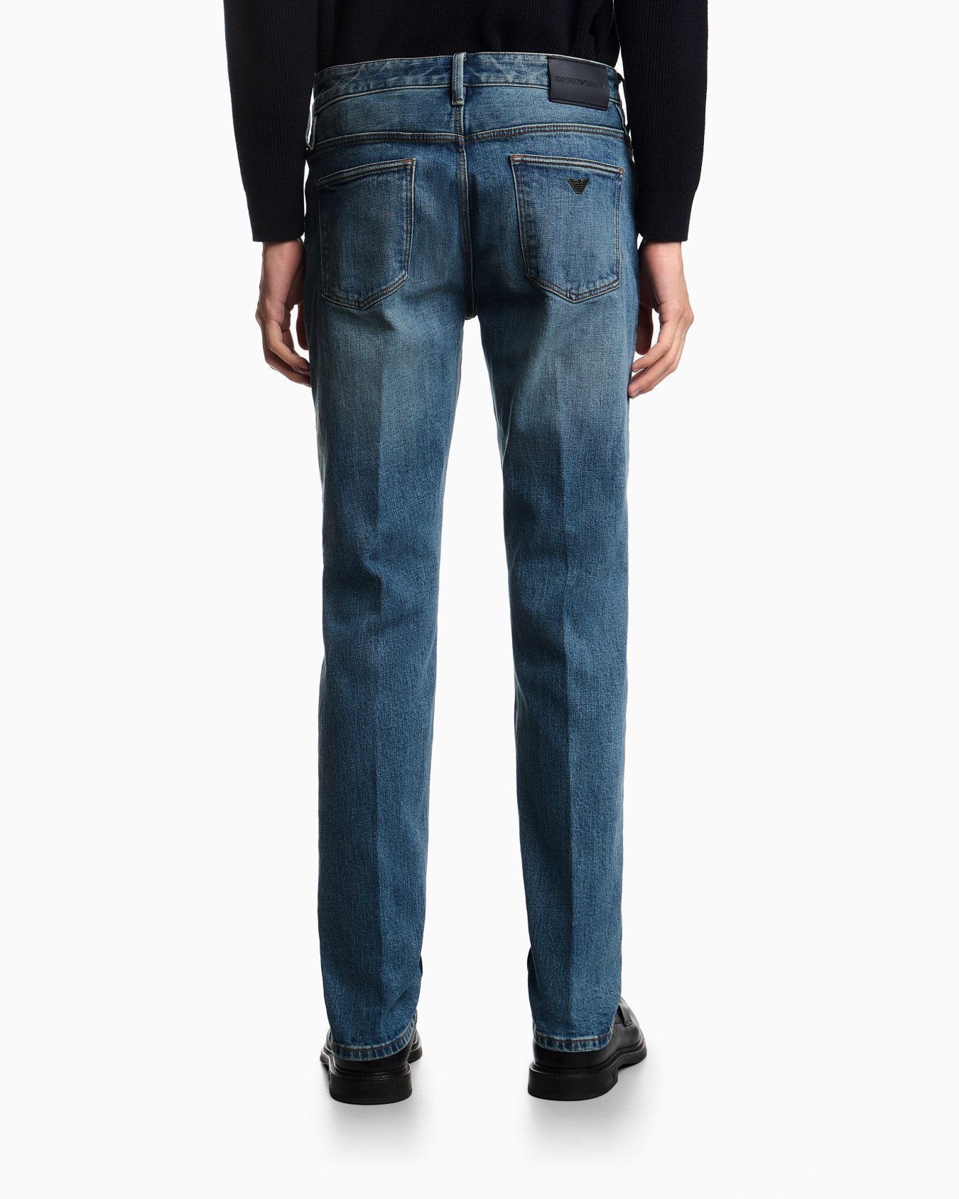 J75 slim-fit, stone-washed stretch-denim jeans Slide 2