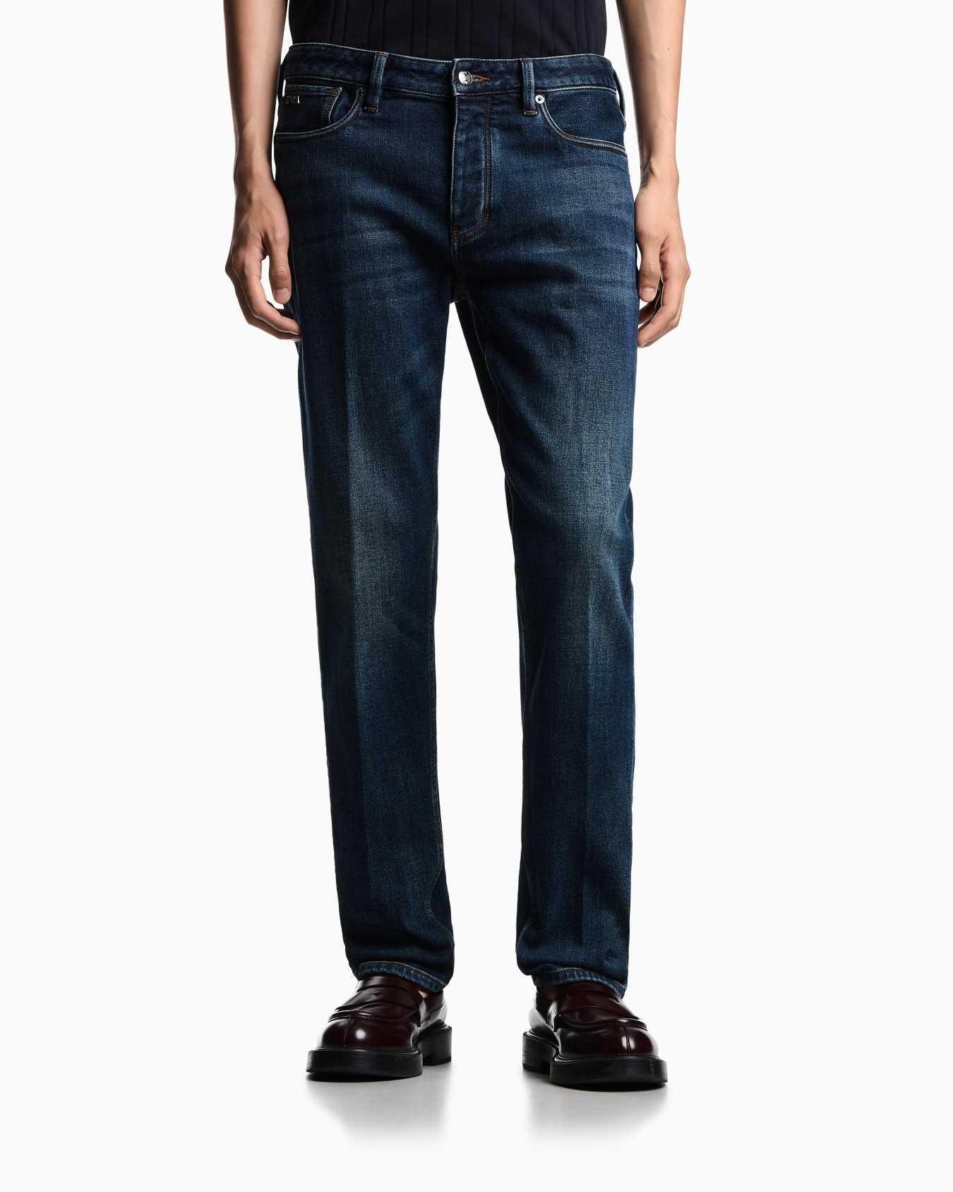 ASV J75 slim-fit jeans in stone-washed brushed stretch denim Slide 3