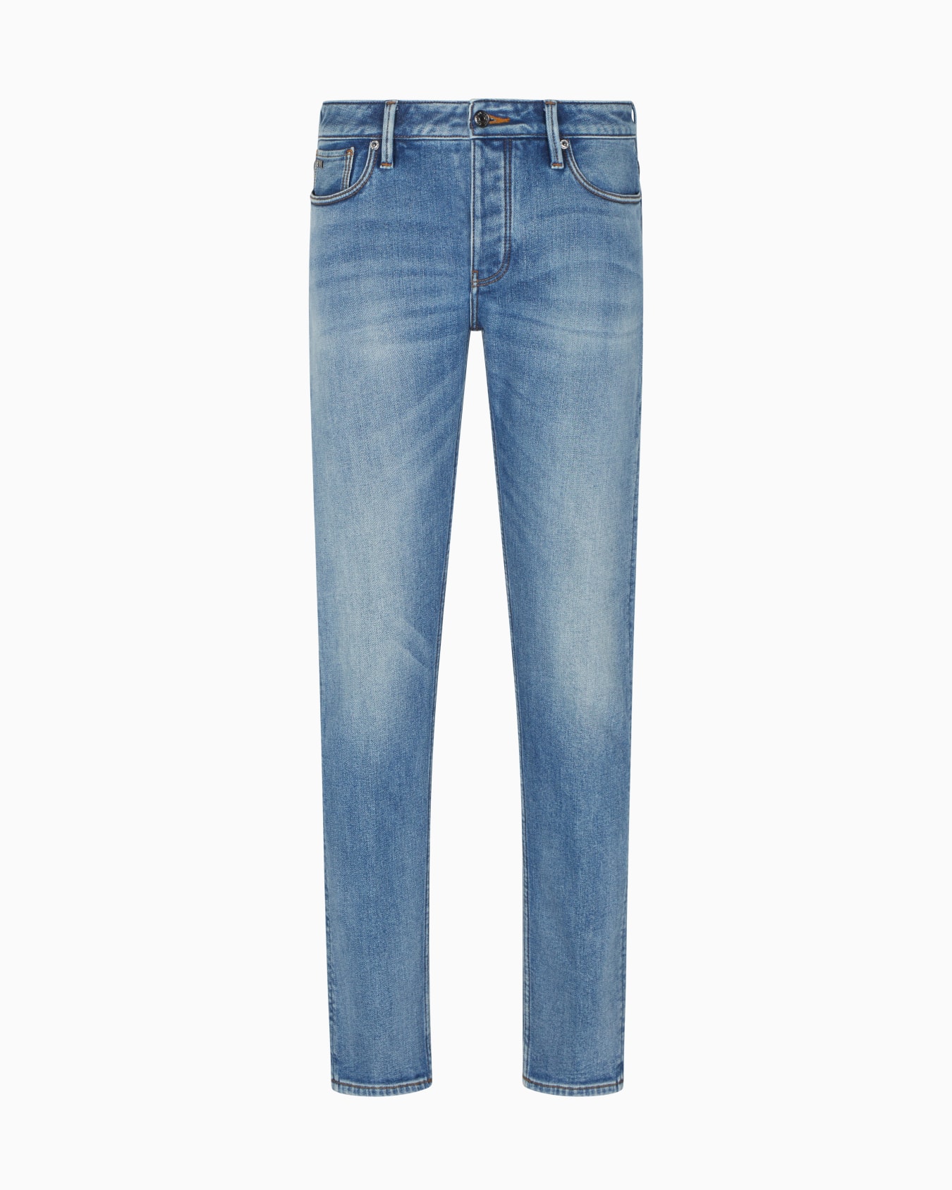 ASV J75 slim-fit jeans in stone-washed brushed stretch denim Slide 0
