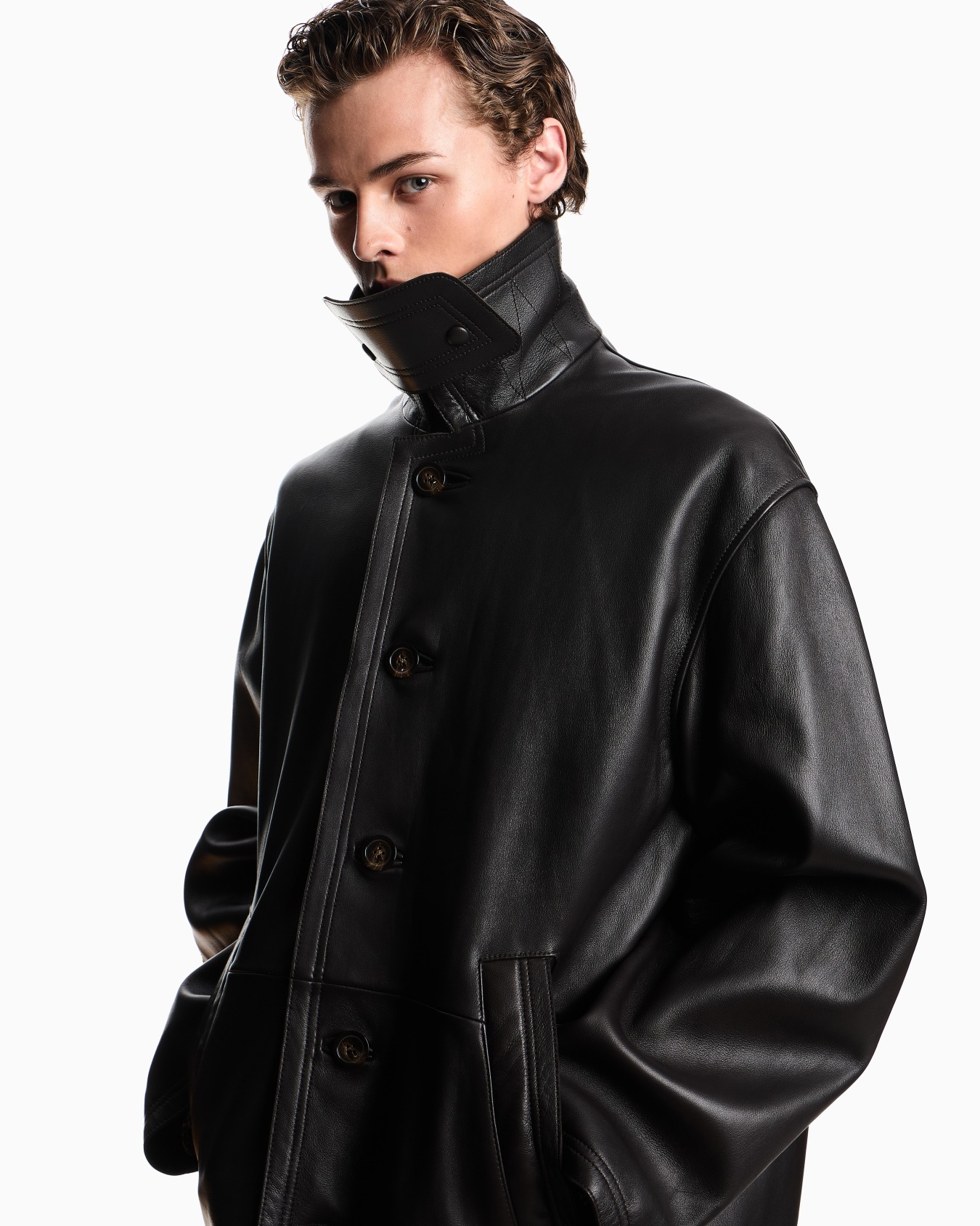 Blouson en peau d’agneau plongée Diapositive 4