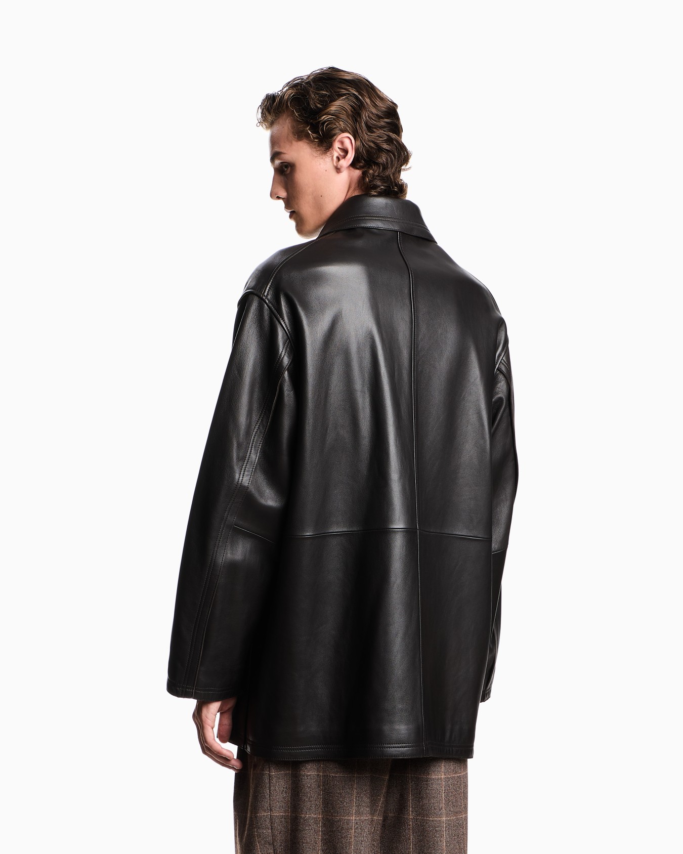 Blouson en peau d’agneau plongée Diapositive 2